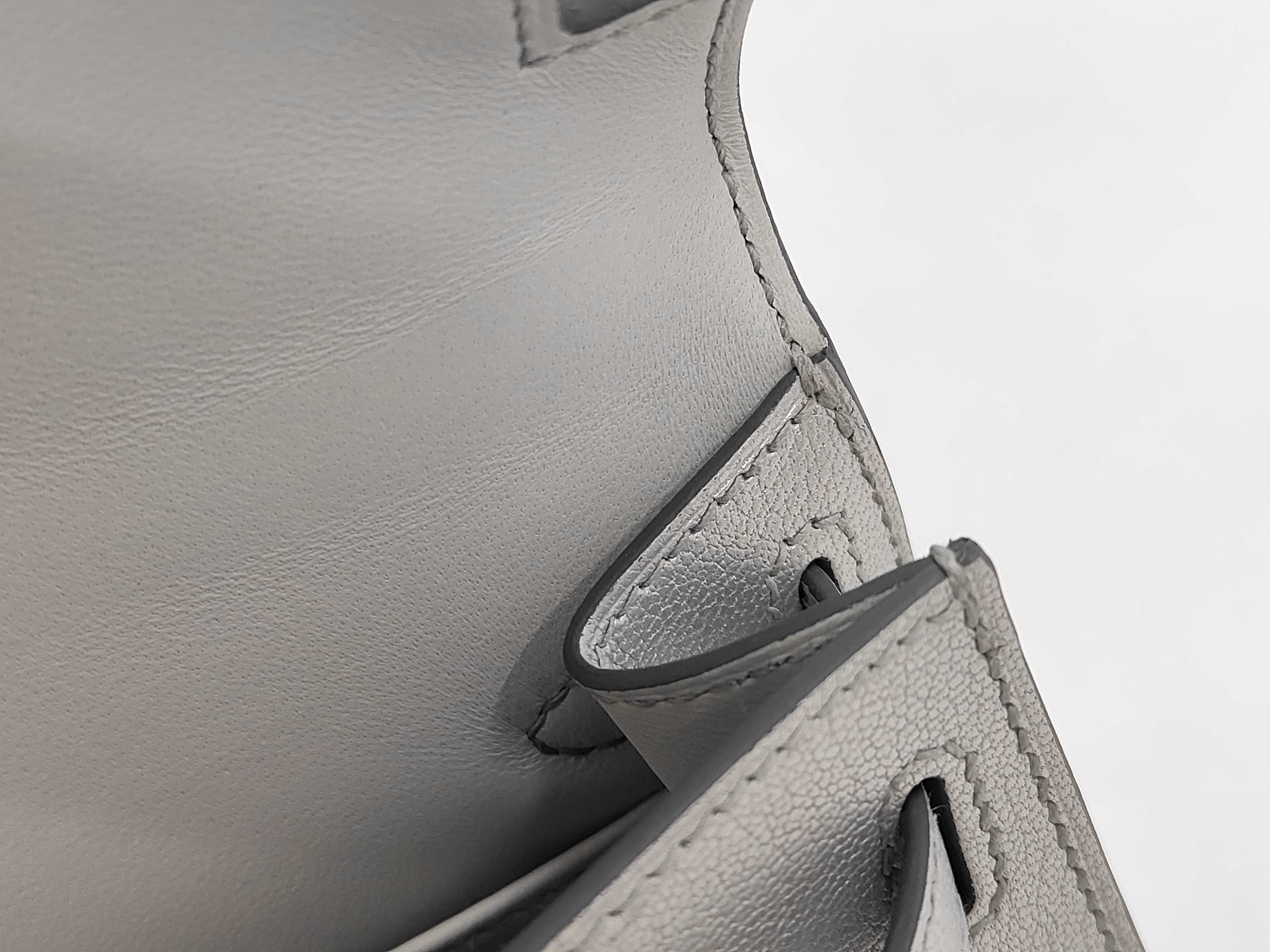 Mini Kelly Argent Silver K Stamp Handbag — view 11