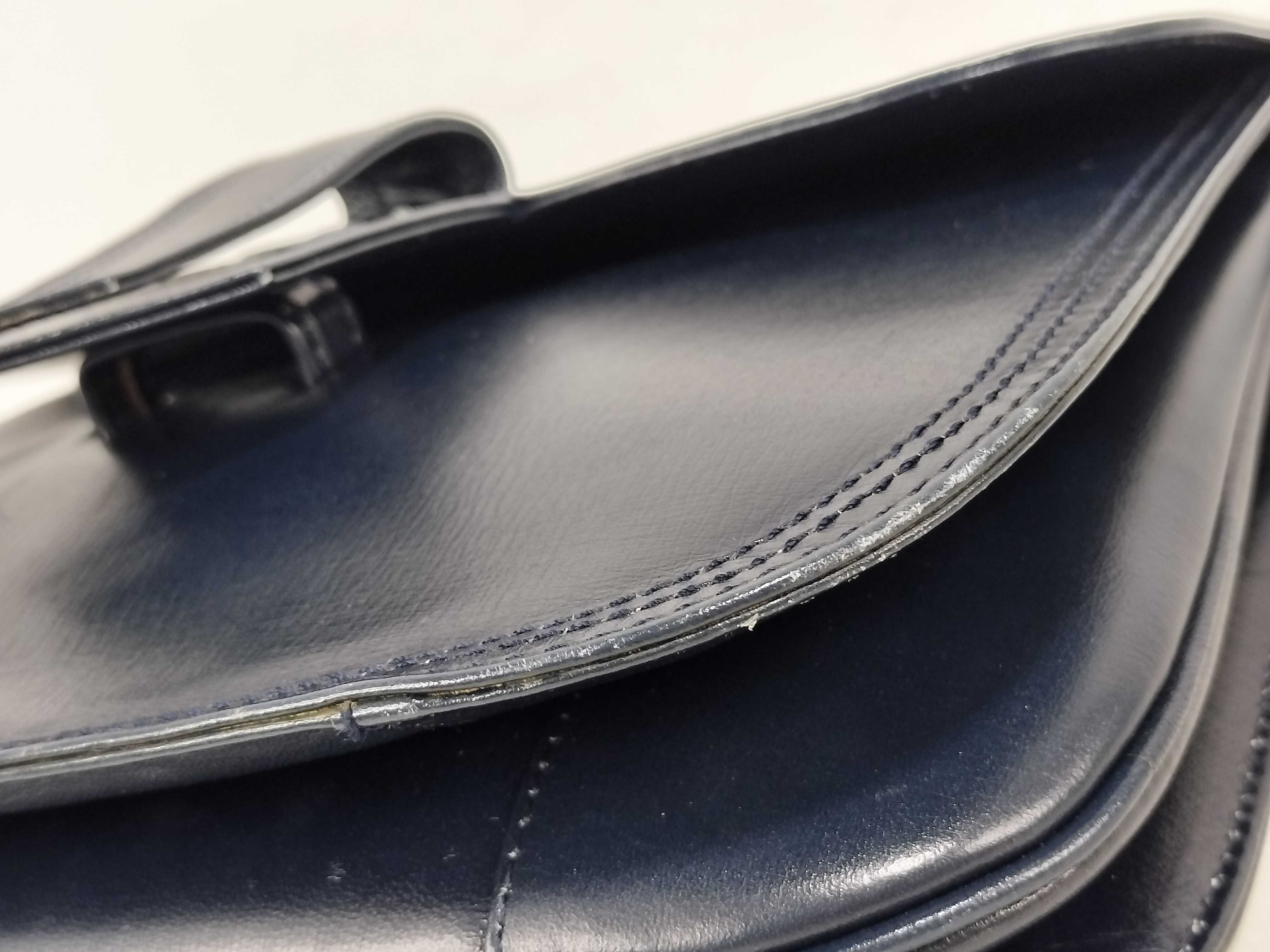 handbag, leather, navy, shoulder bag. — view 6