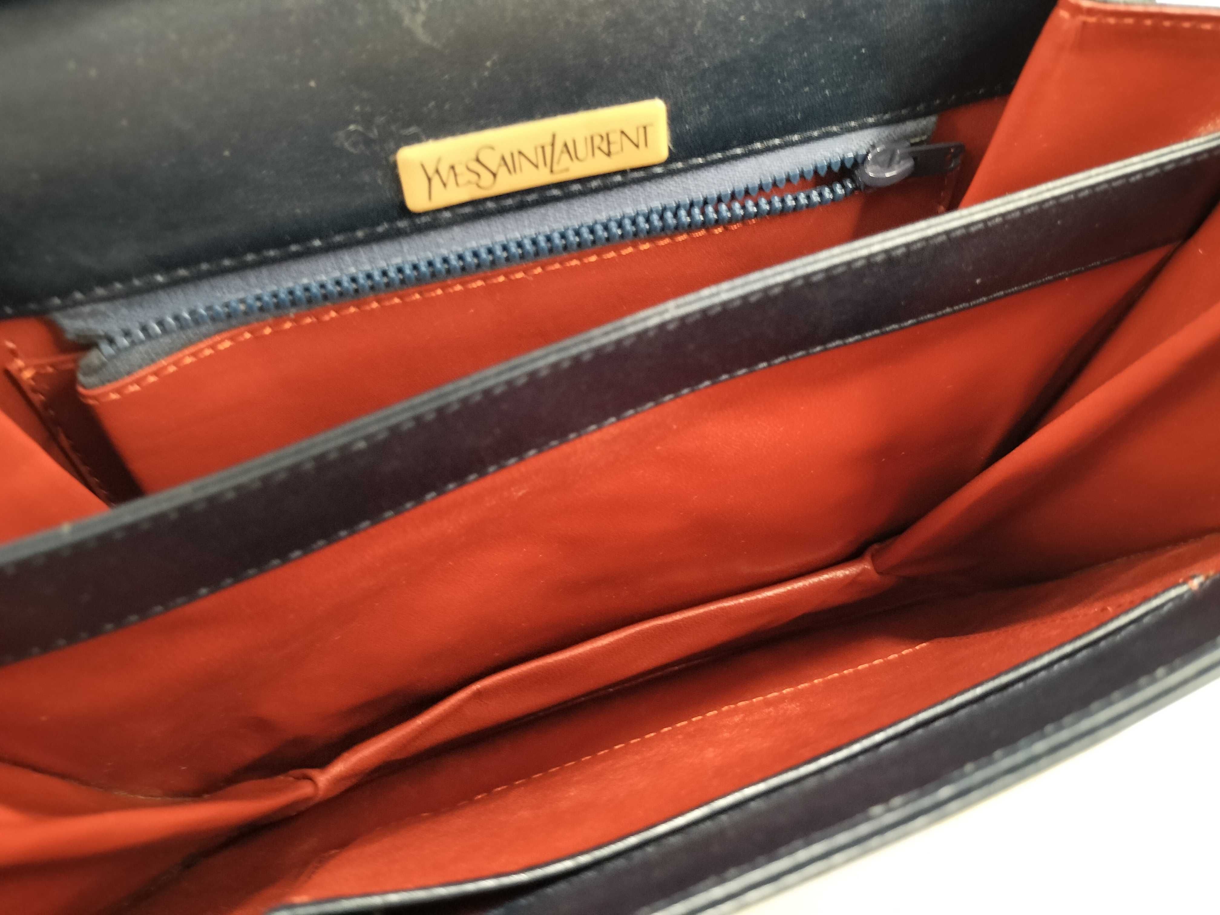 handbag, leather, navy, shoulder bag. — view 10
