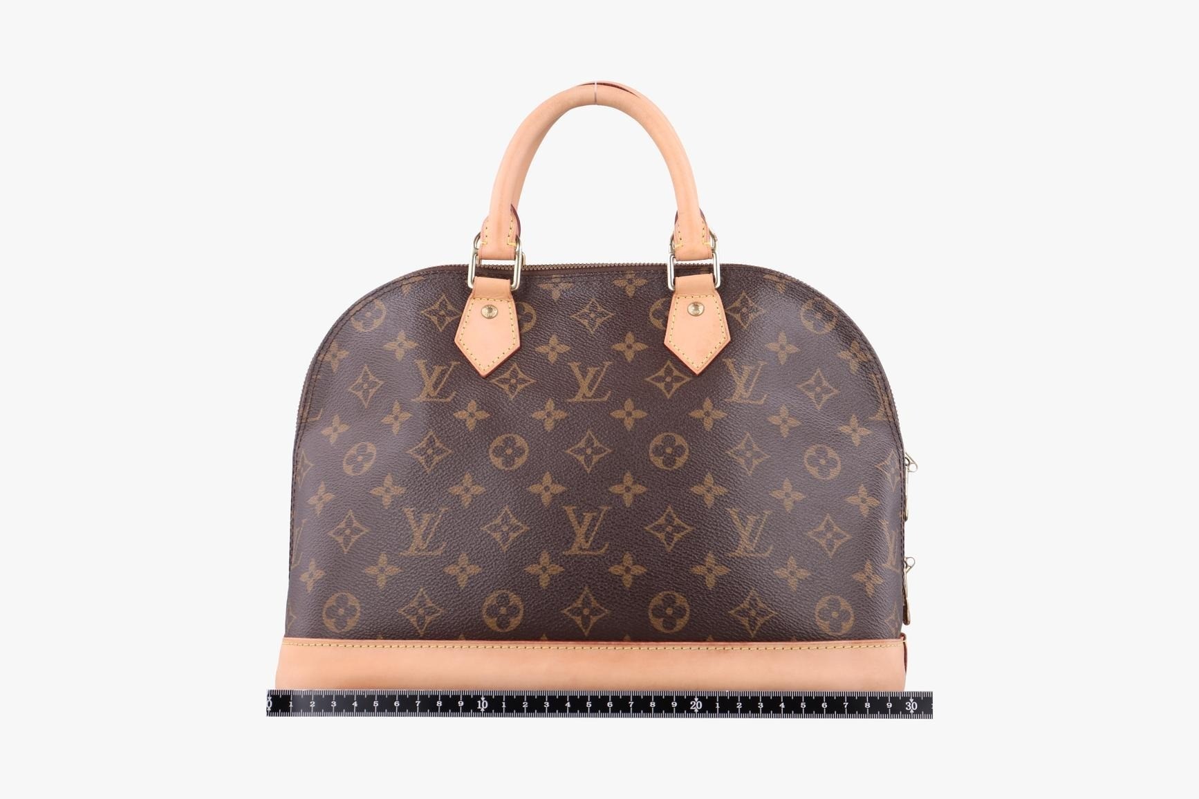 Alma PM Monogram Canvas x Calf Leather Monogram/Brown — view 2