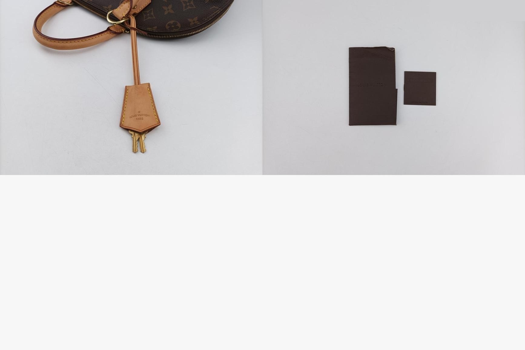 Alma PM Monogram Canvas x Calf Leather Monogram/Brown — view 11