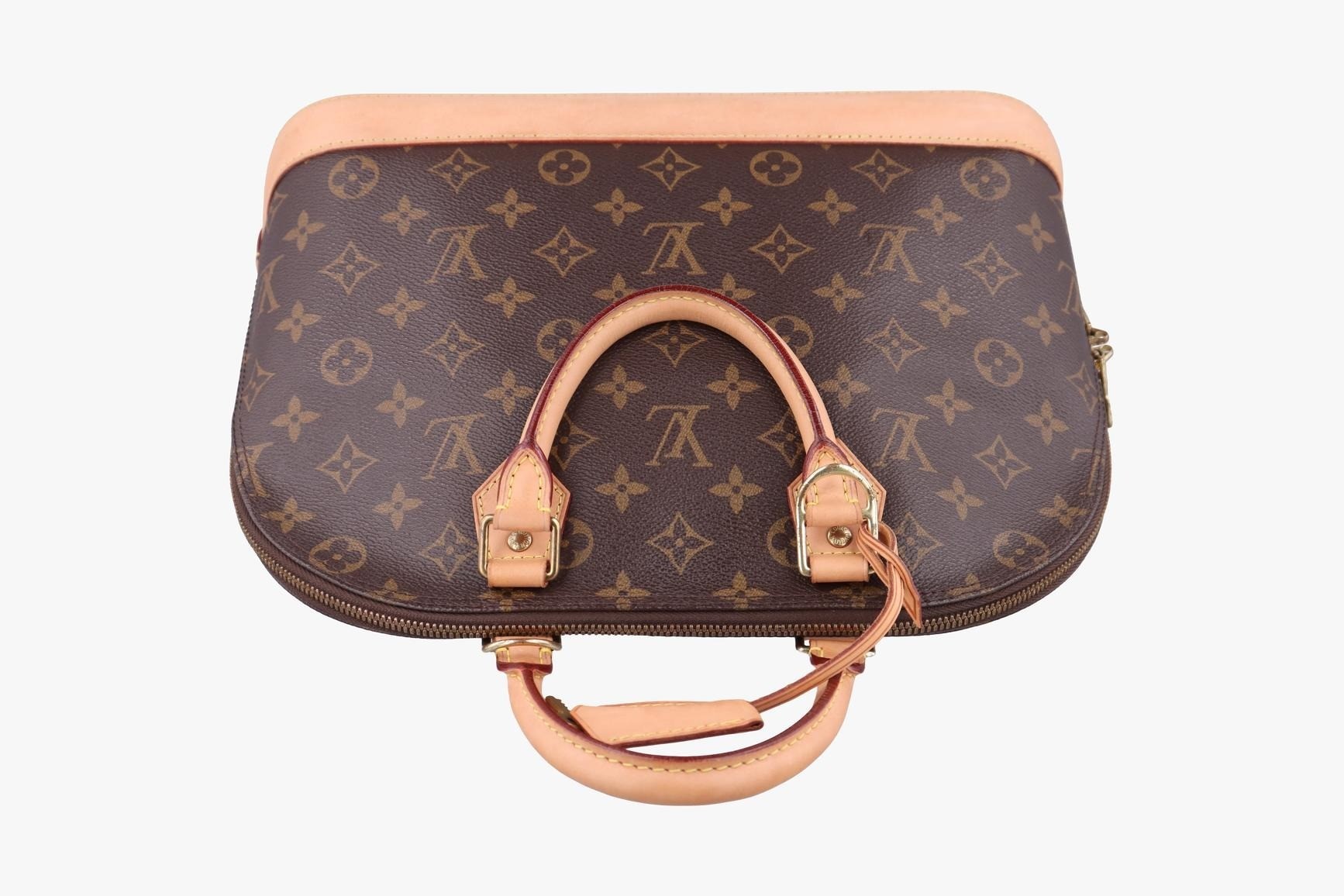 Alma PM Monogram Canvas x Calf Leather Monogram/Brown — view 5