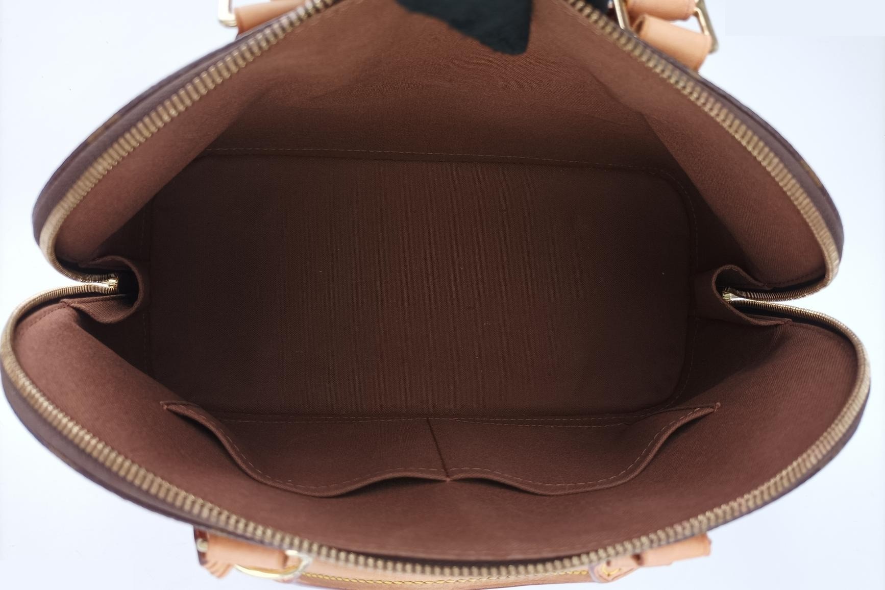 Alma PM Monogram Canvas x Calf Leather Monogram/Brown — view 6