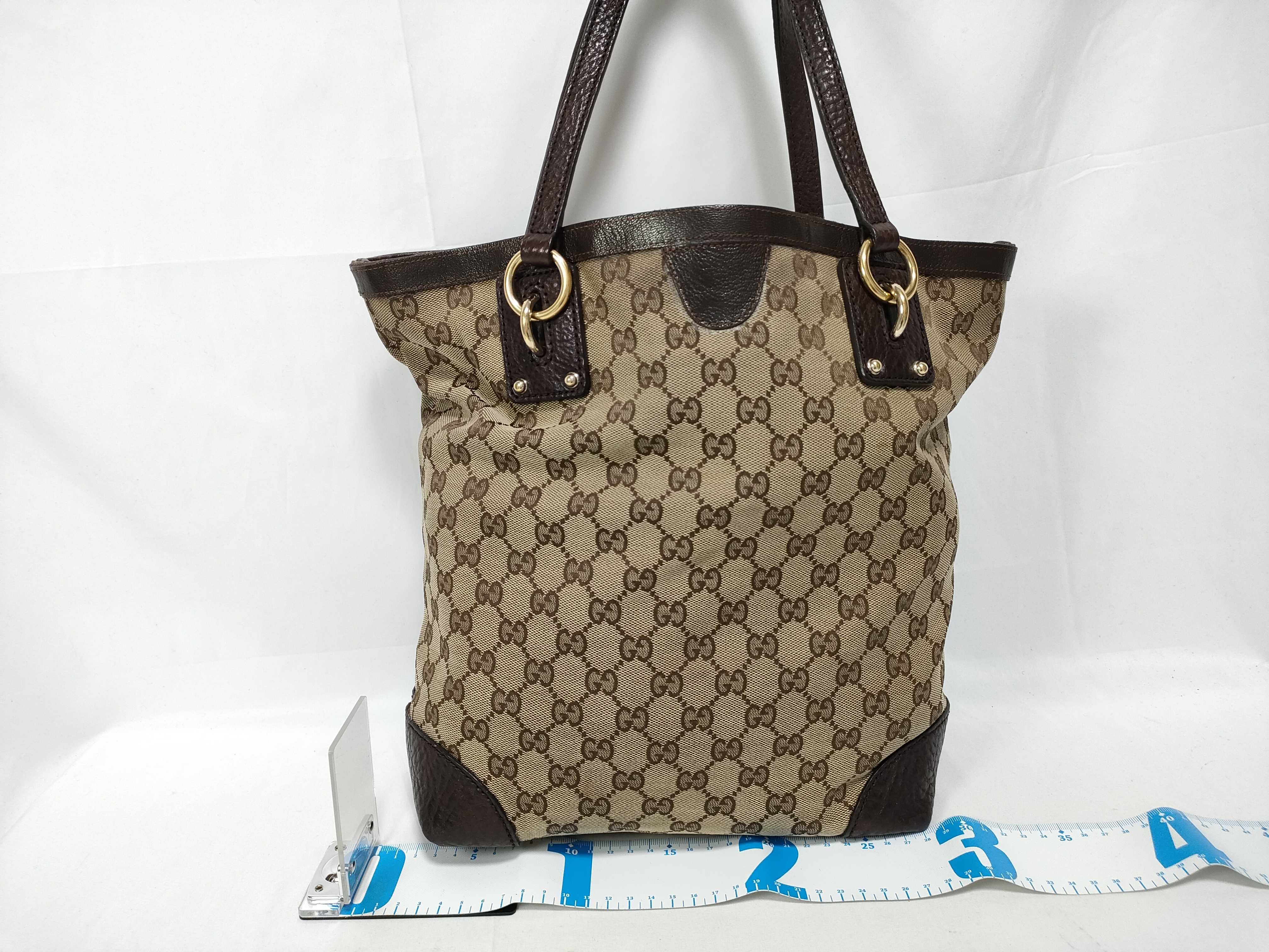 GG Canvas Logo Charm Tote Bag — view 2