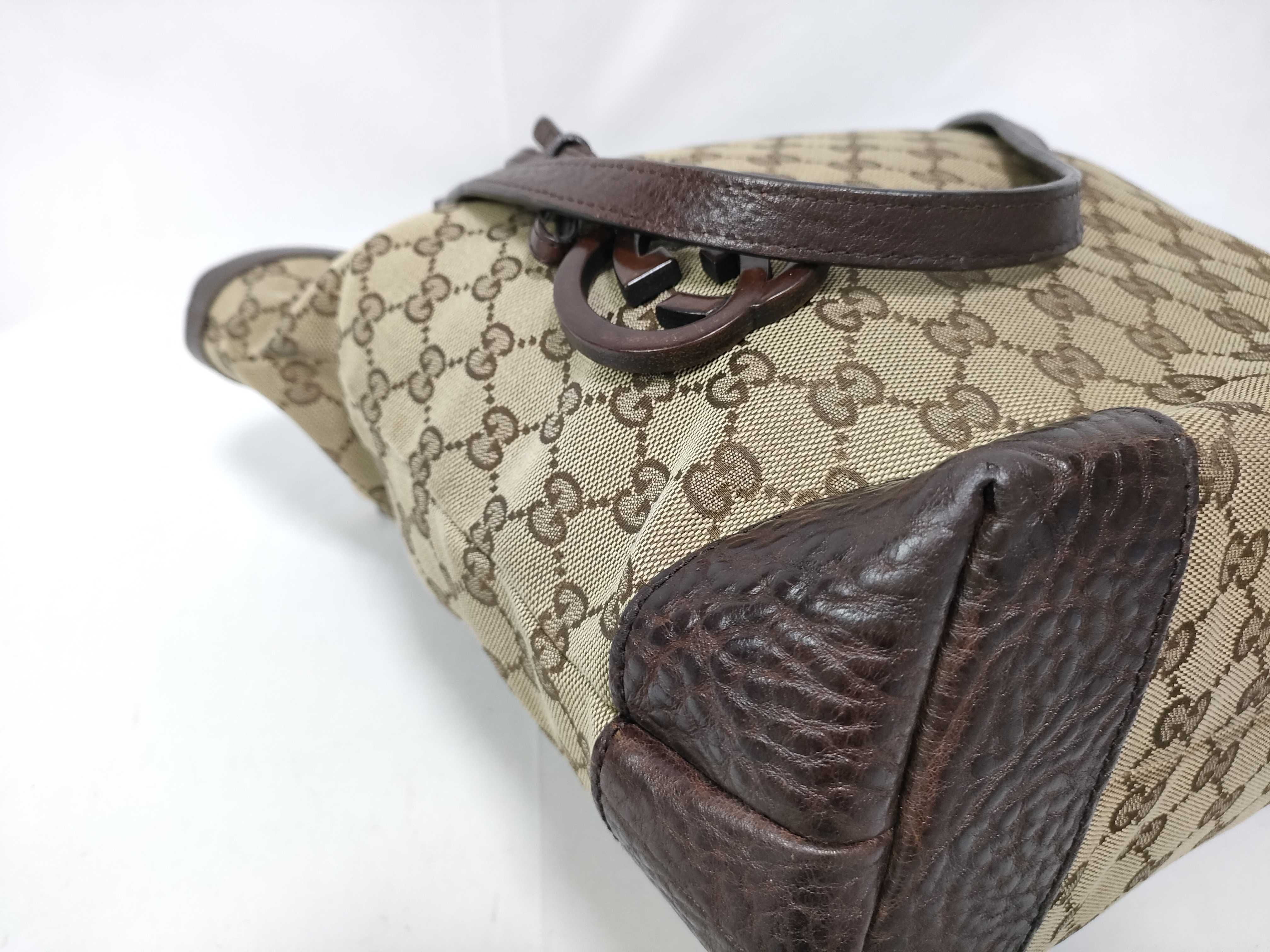 GG Canvas Logo Charm Tote Bag — view 6