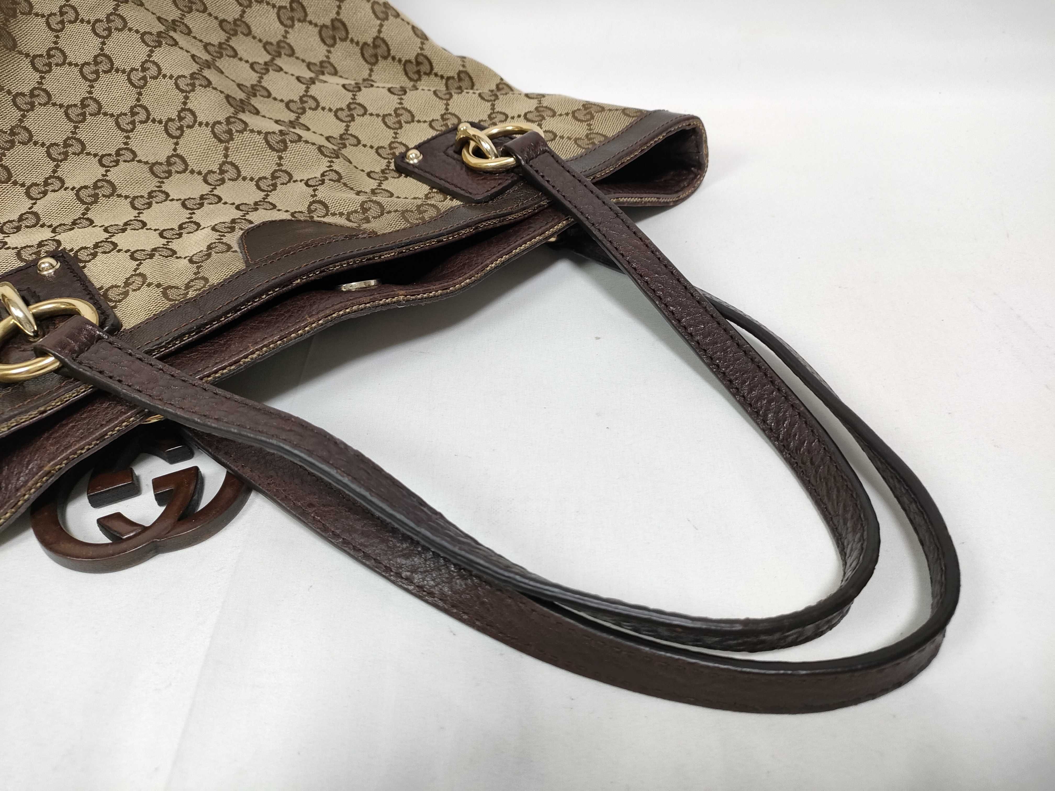 GG Canvas Logo Charm Tote Bag — view 8