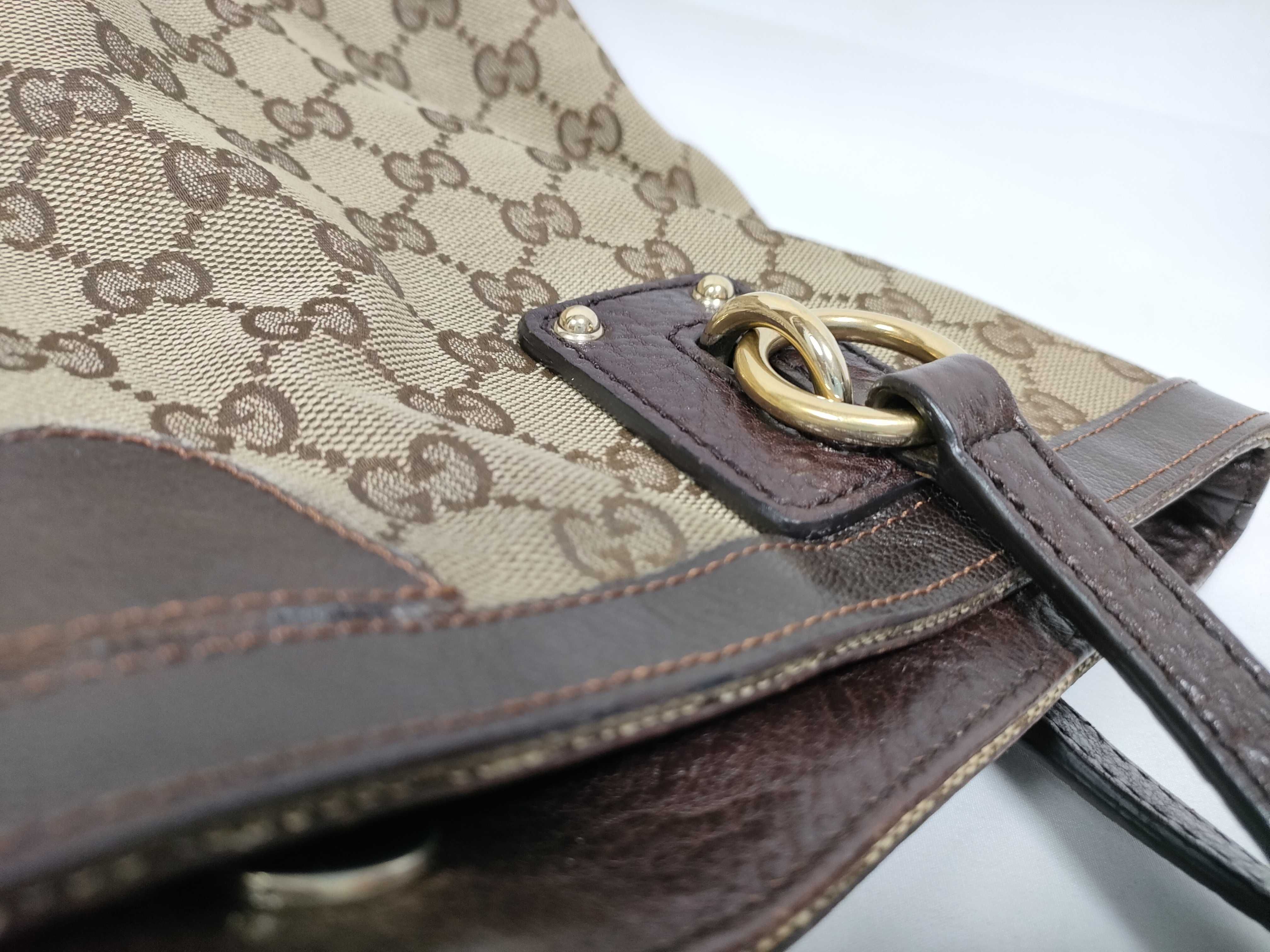 GG Canvas Logo Charm Tote Bag — view 9