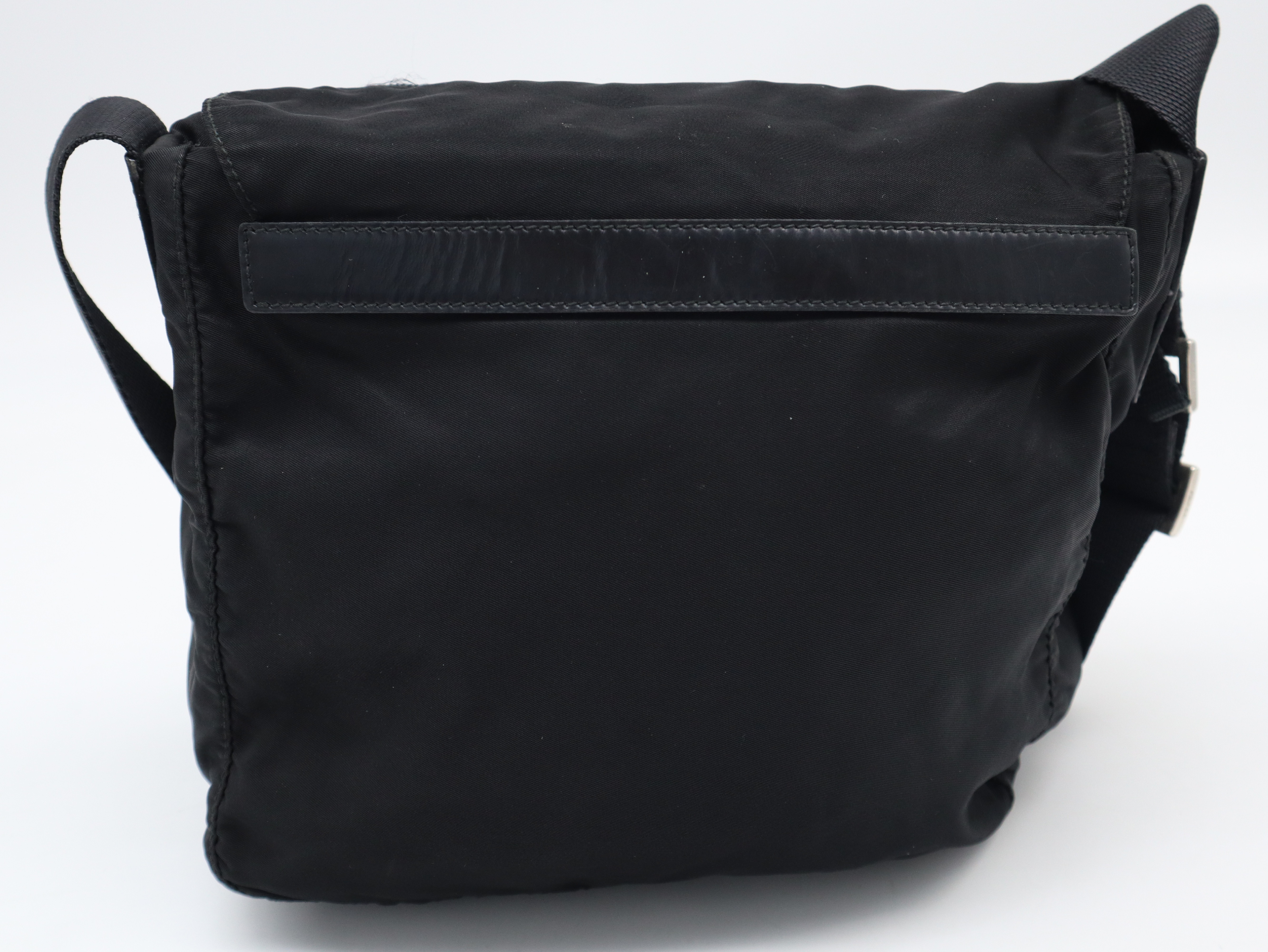Nylon Shoulder Bag, Black Shoulder Bag — view 2