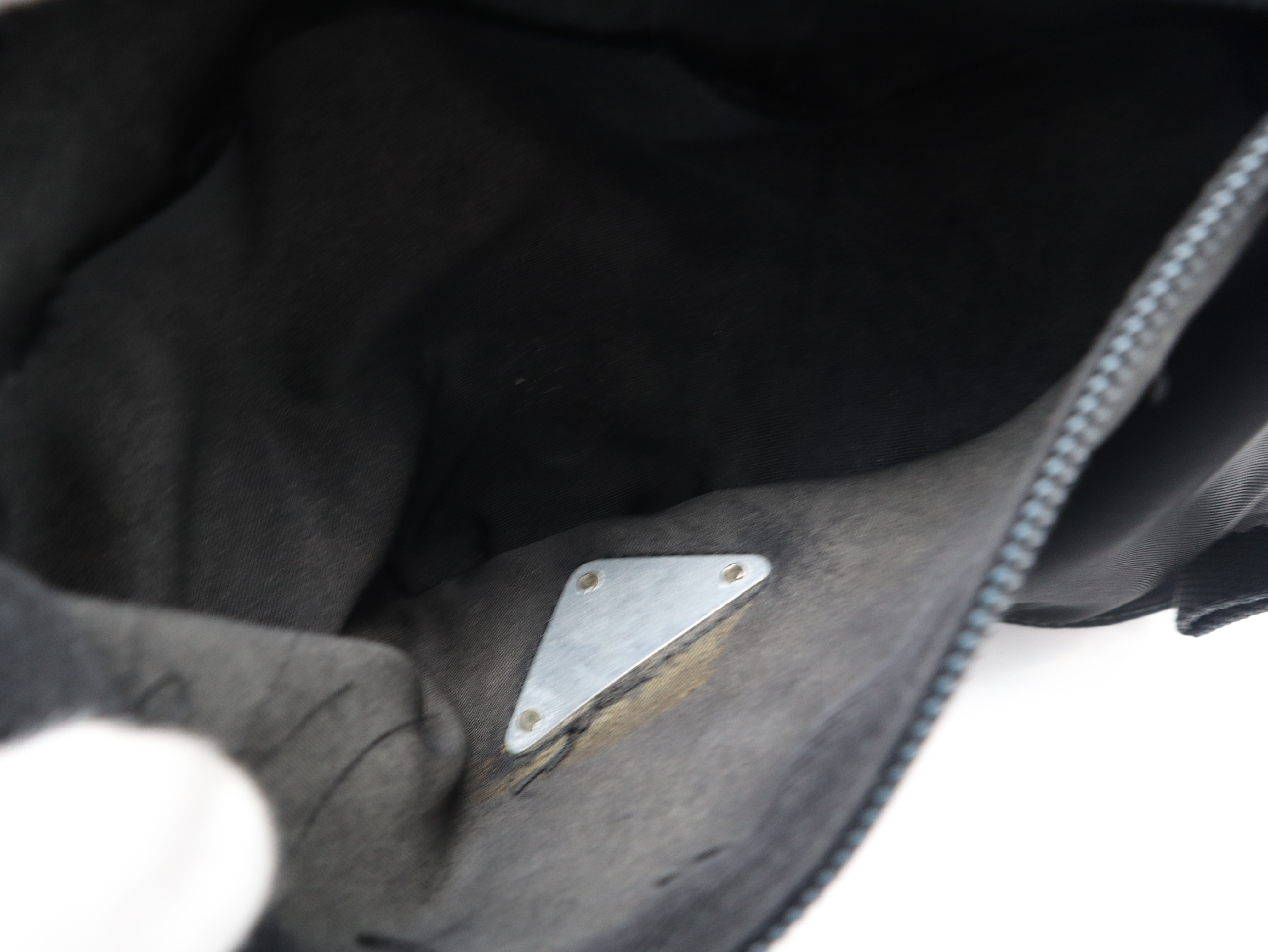 Nylon Shoulder Bag, Black Shoulder Bag — view 13
