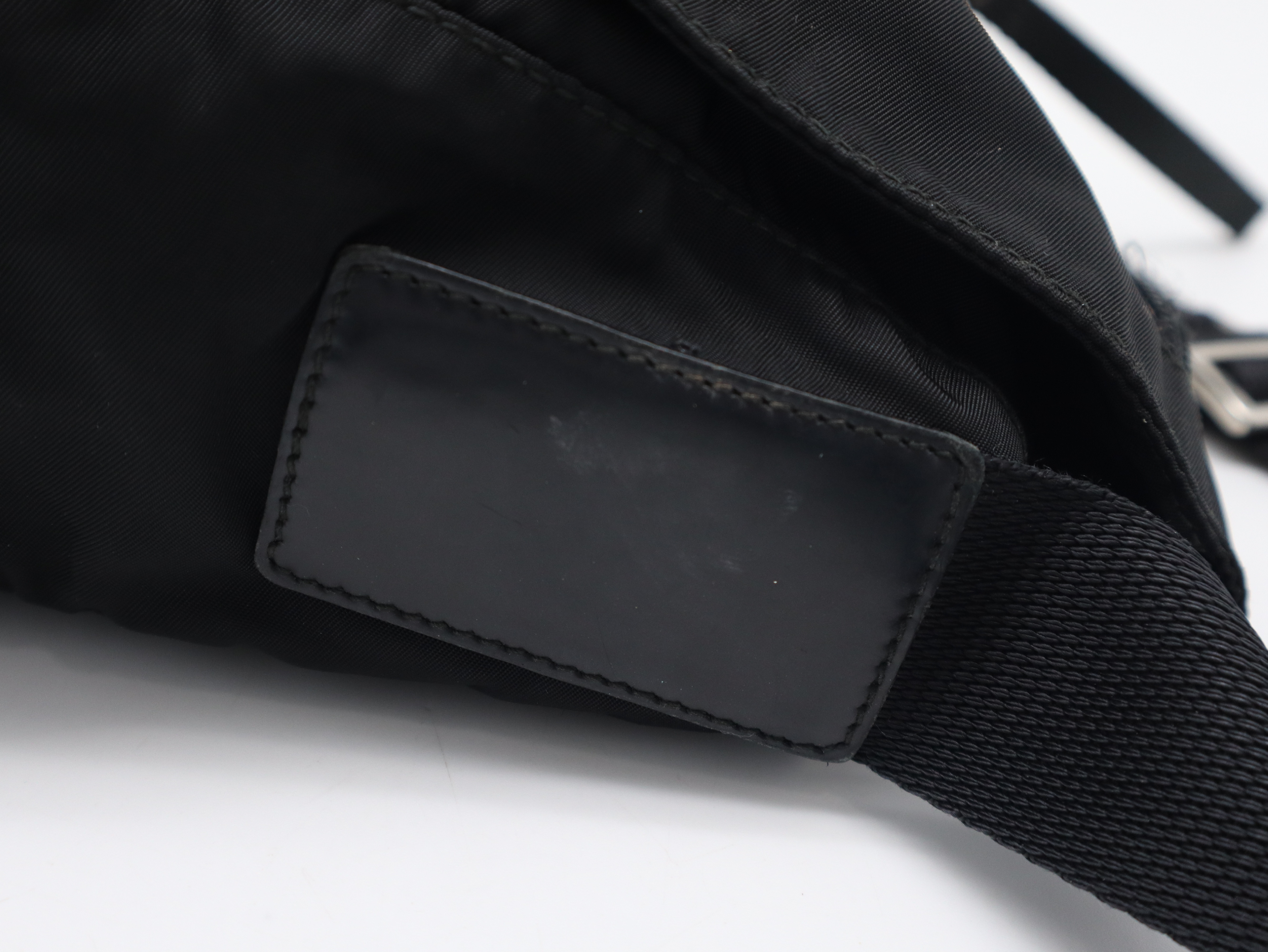 Nylon Shoulder Bag, Black Shoulder Bag — view 8