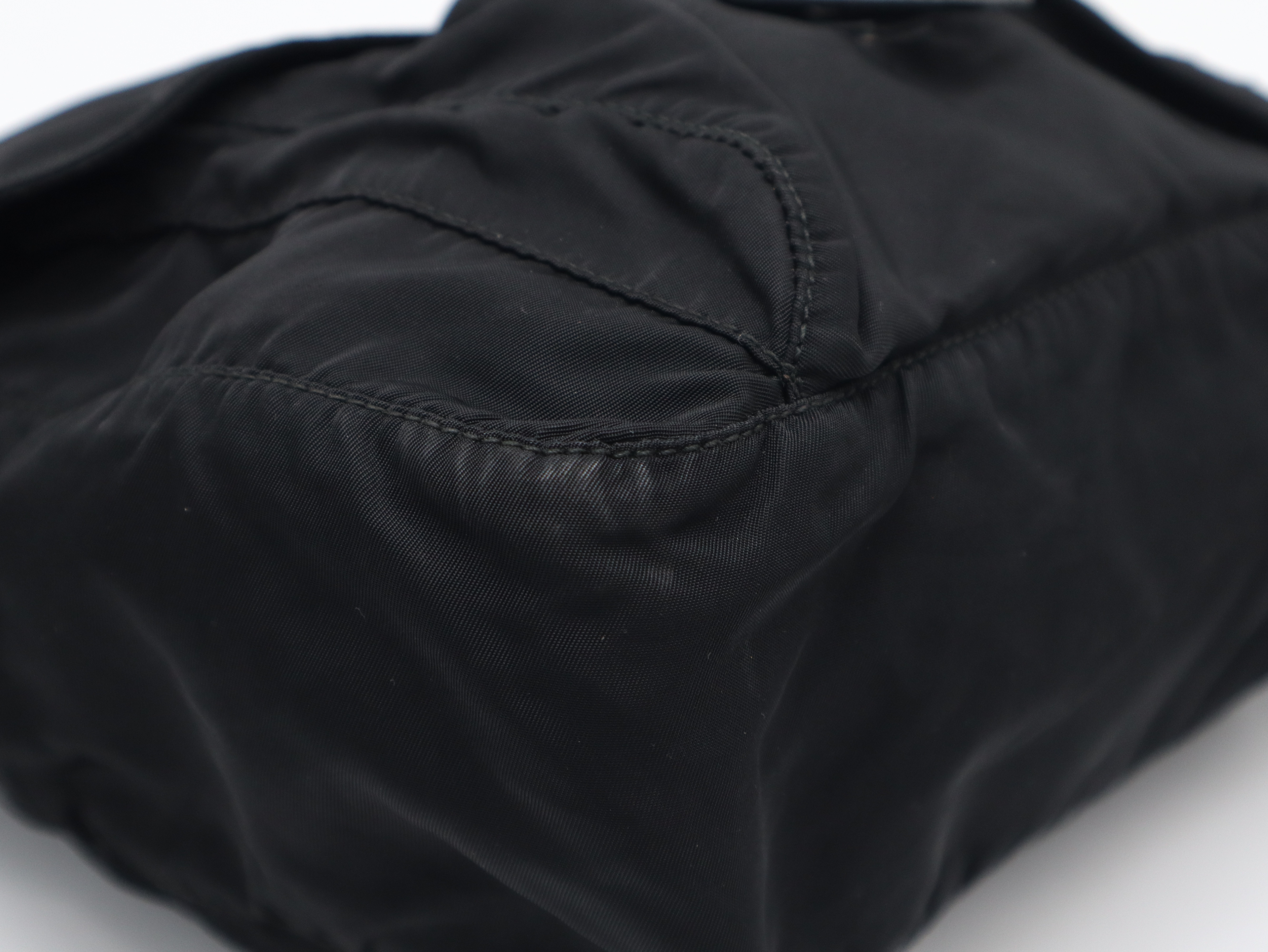 Nylon Shoulder Bag, Black Shoulder Bag — view 9