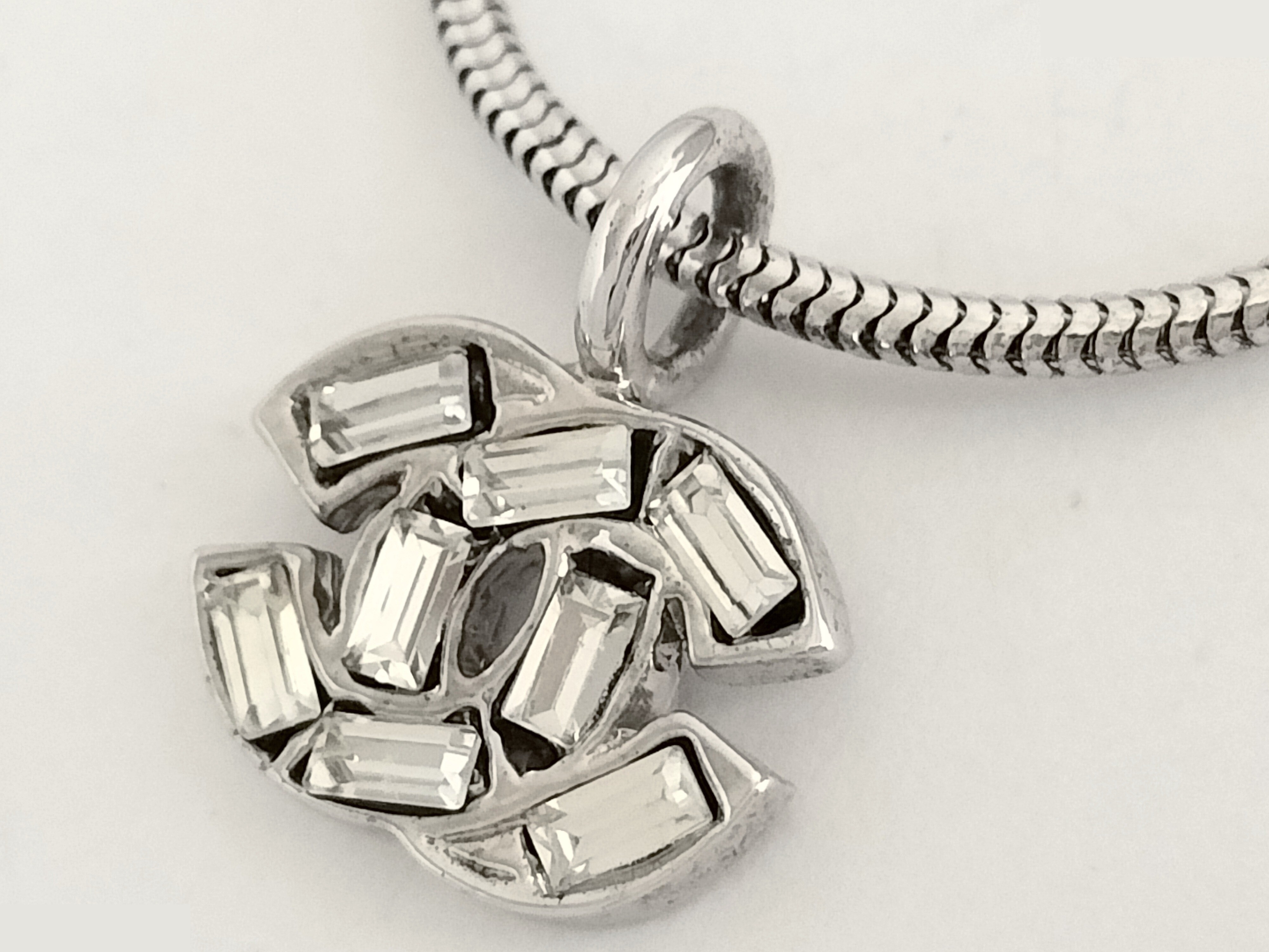 Coco Rhinestone Silver Bracelet, Wrist Circumference Approx. 19.5cm — view 4