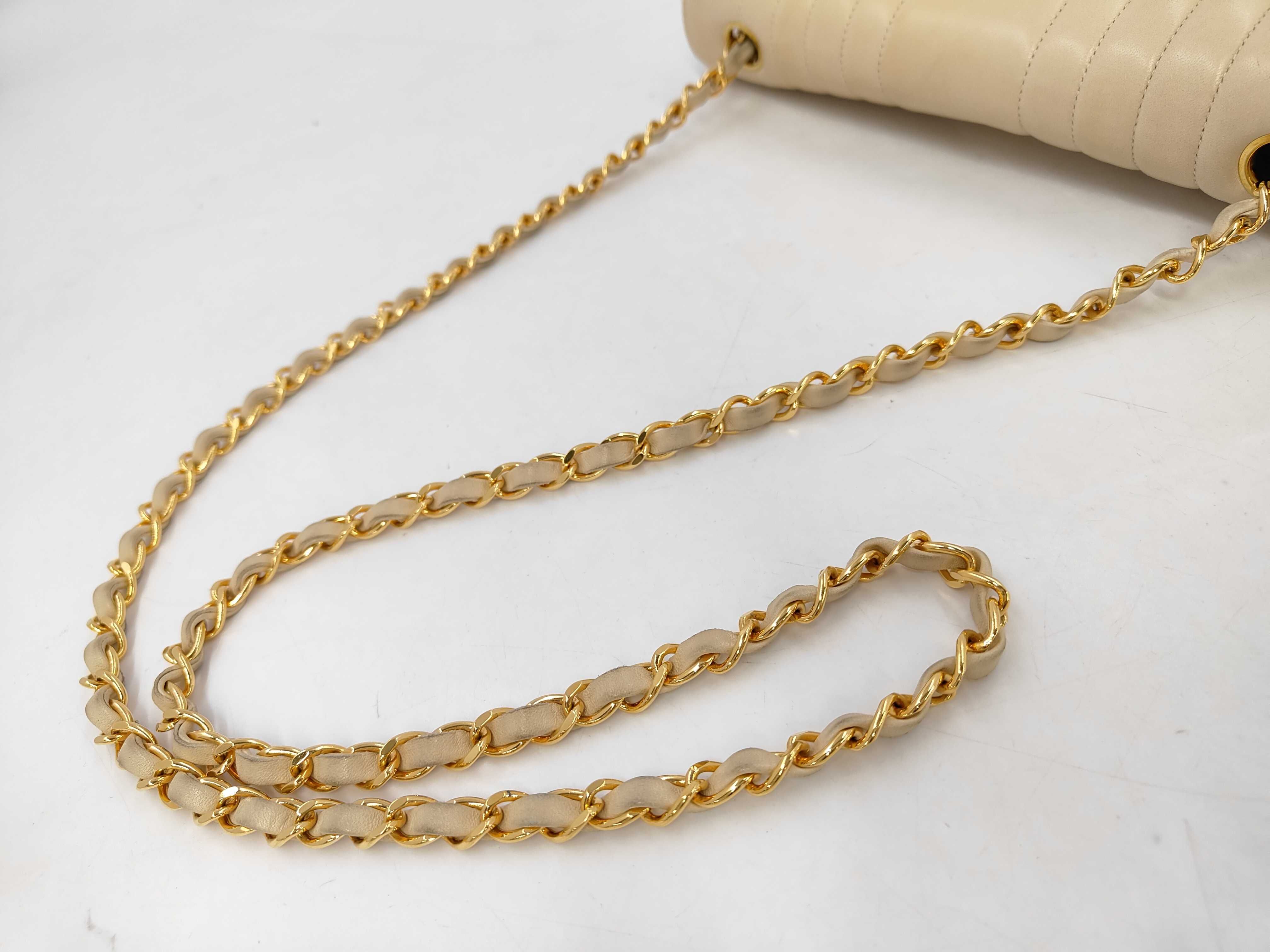 Mademoiselle Lambskin Chain Shoulder Bag — view 3