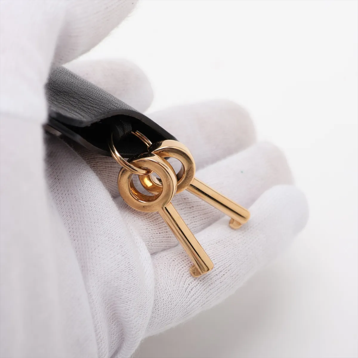 GG Supreme Padlock 409487 PVC x Leather Chain Shoulder Bag Beige x Black — view 10