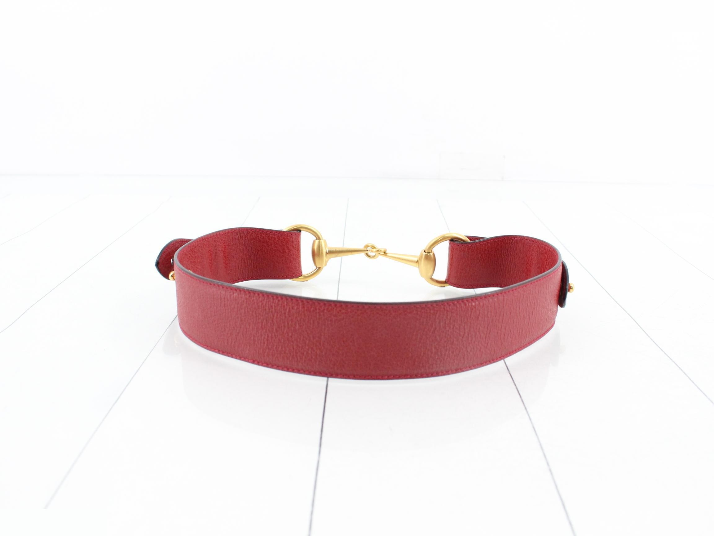 leather belt with horsebit detail. — view 2