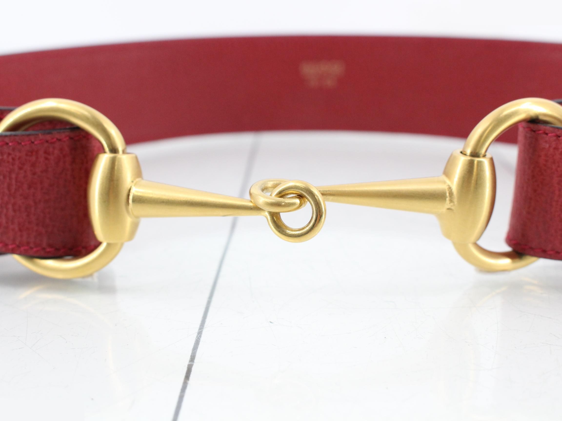leather belt with horsebit detail. — view 3