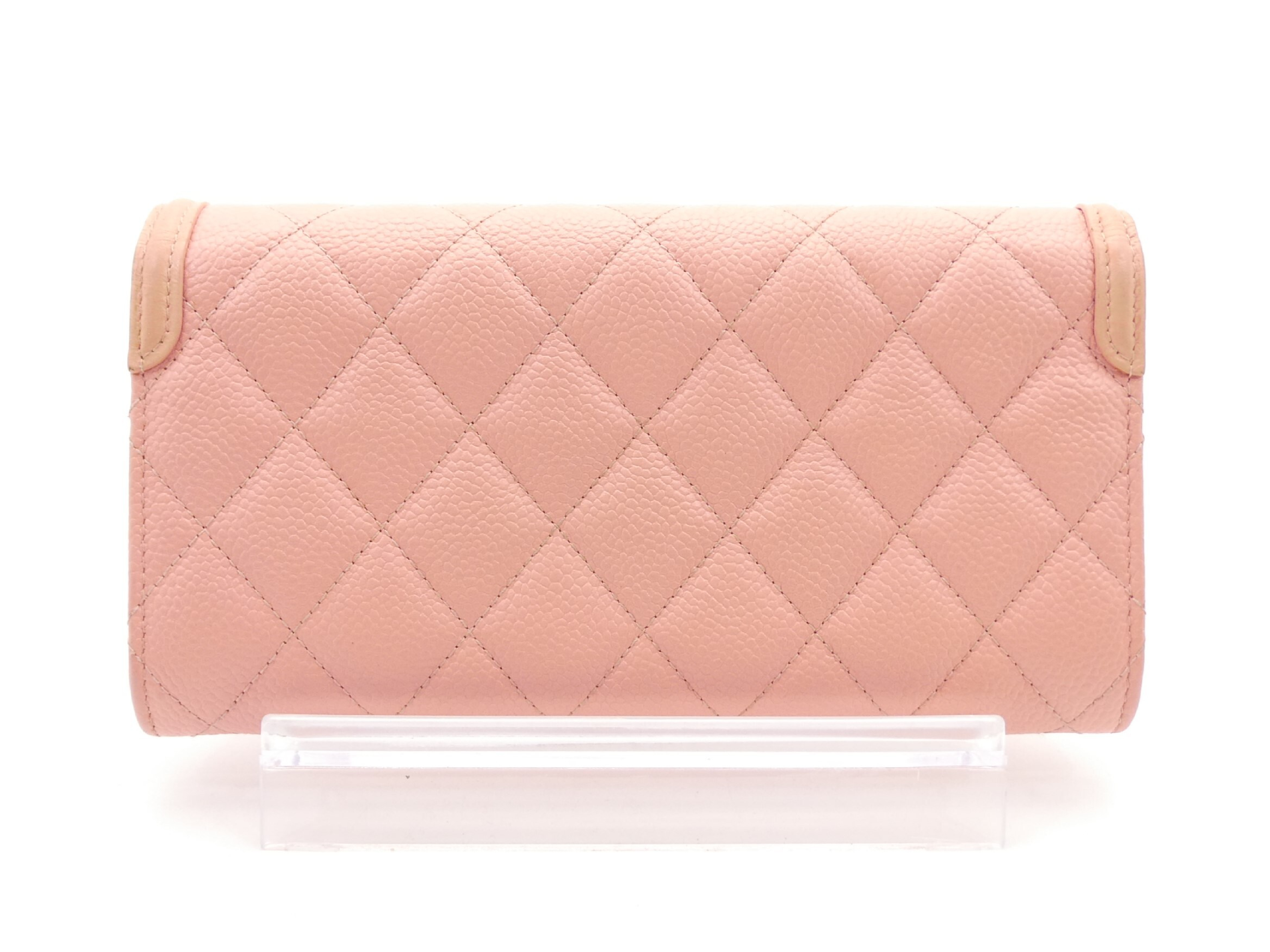 CC Filigree Matelassé Caviar Skin Wallet — view 2