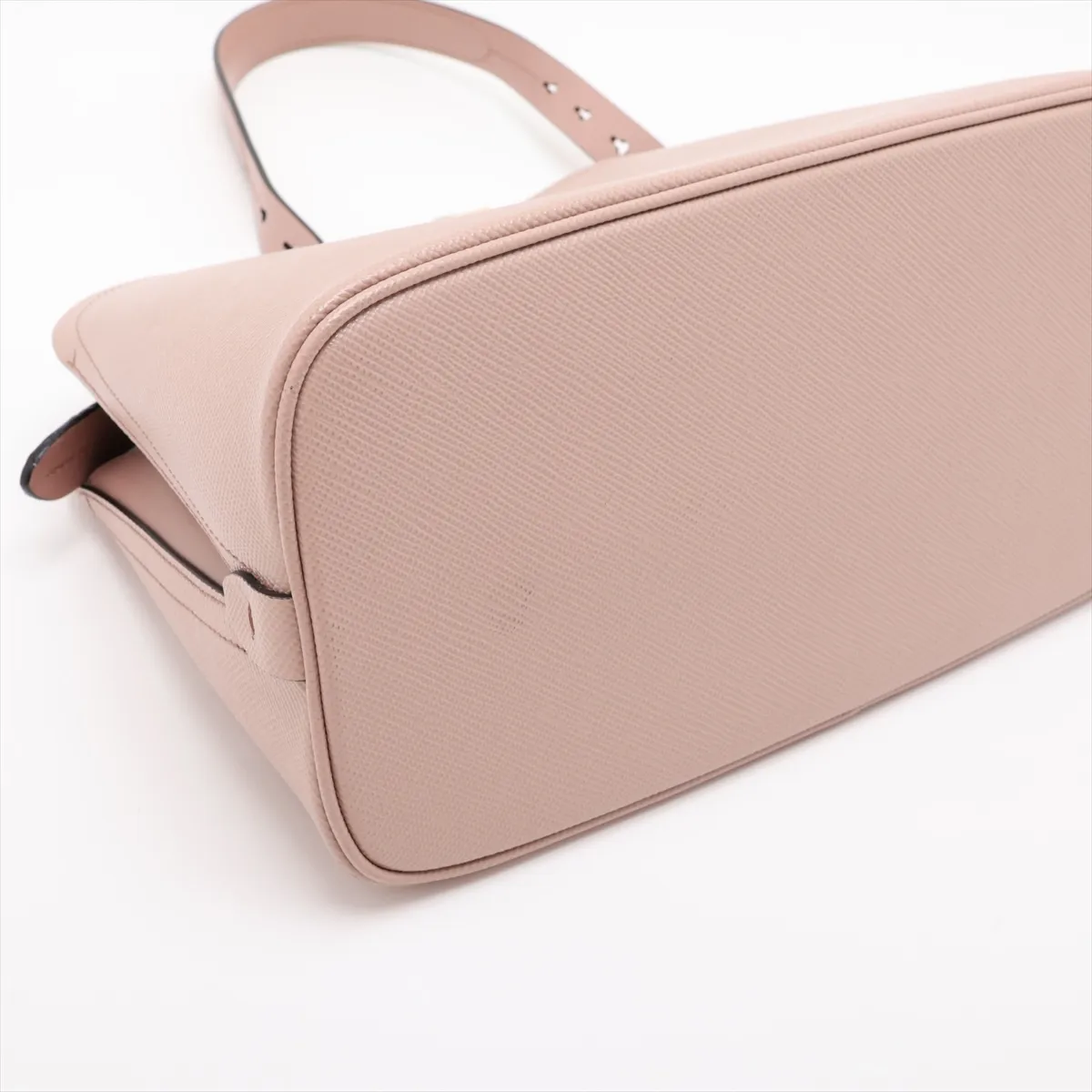Saffiano Cuir 1BA251 Leather 2-Way Shoulder Bag, Pink Beige — view 4