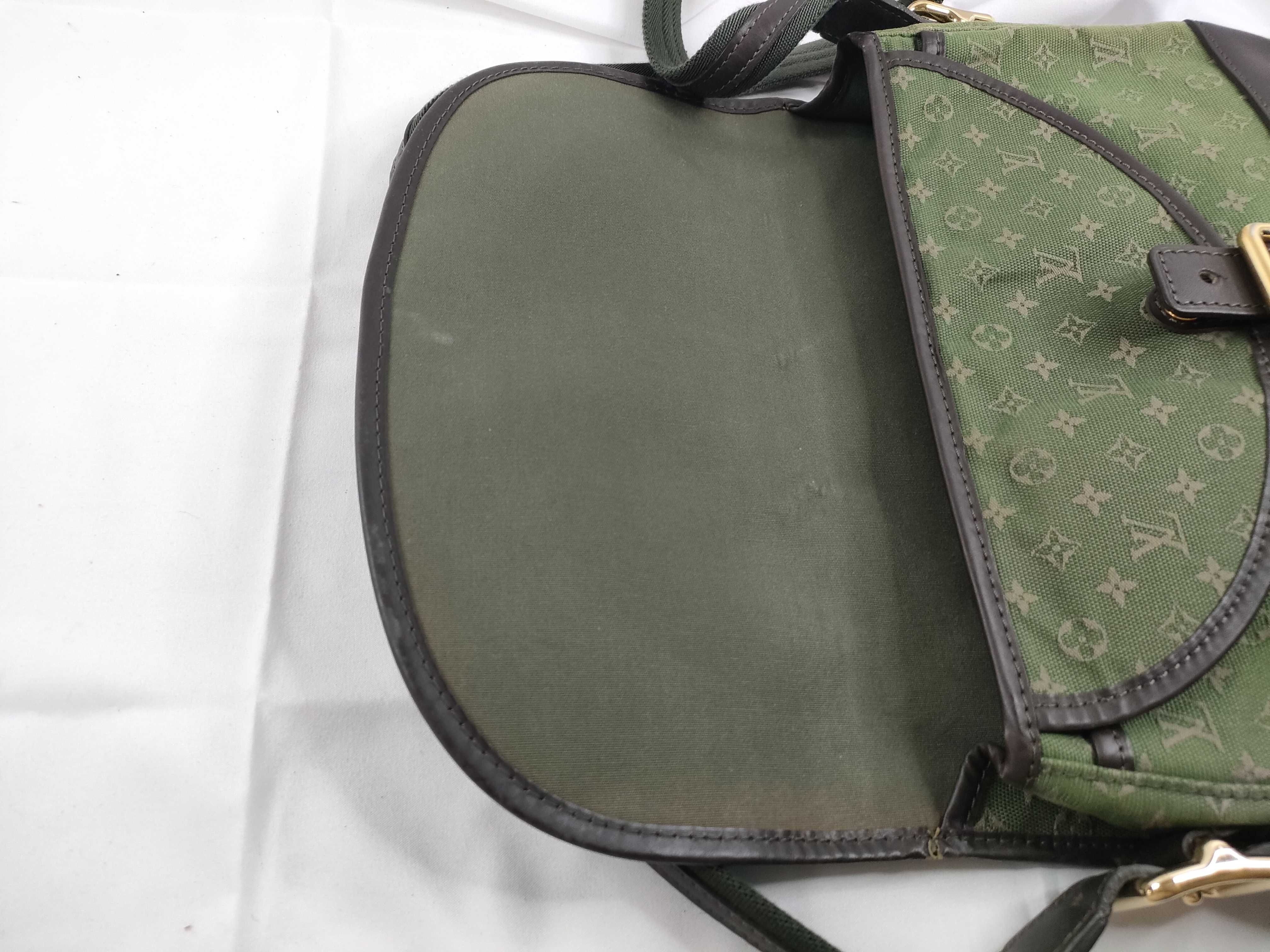 Green Canvas Monogram Mini Lingerie M92673 Shoulder Bag — view 9