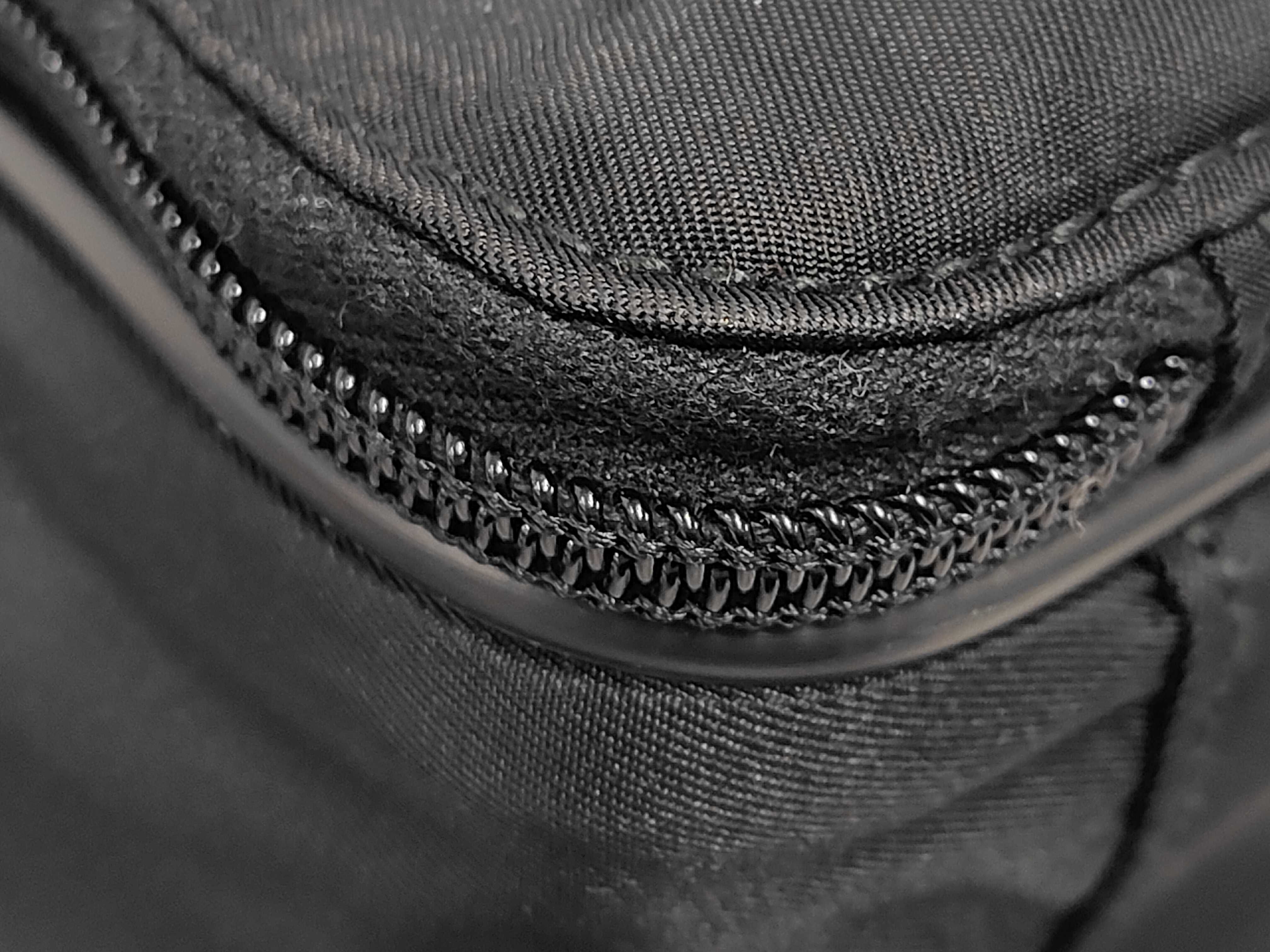 Nylon Leather Business Shoulder Bag, Black, with Serial Number Card, Padlock, Key Pouch. — view 3