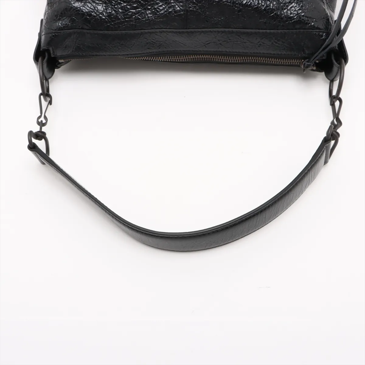 Le City Moto Small Leather 2-Way Shoulder Bag, Black 866057 — view 5