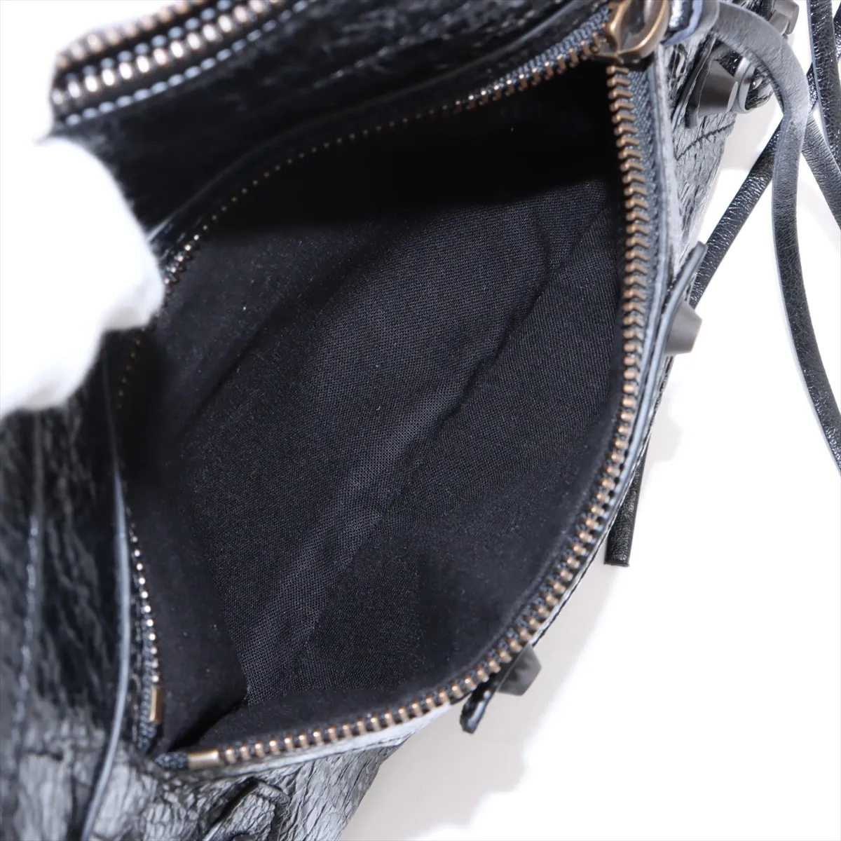 Le City Moto Small Leather 2-Way Shoulder Bag, Black 866057 — view 10