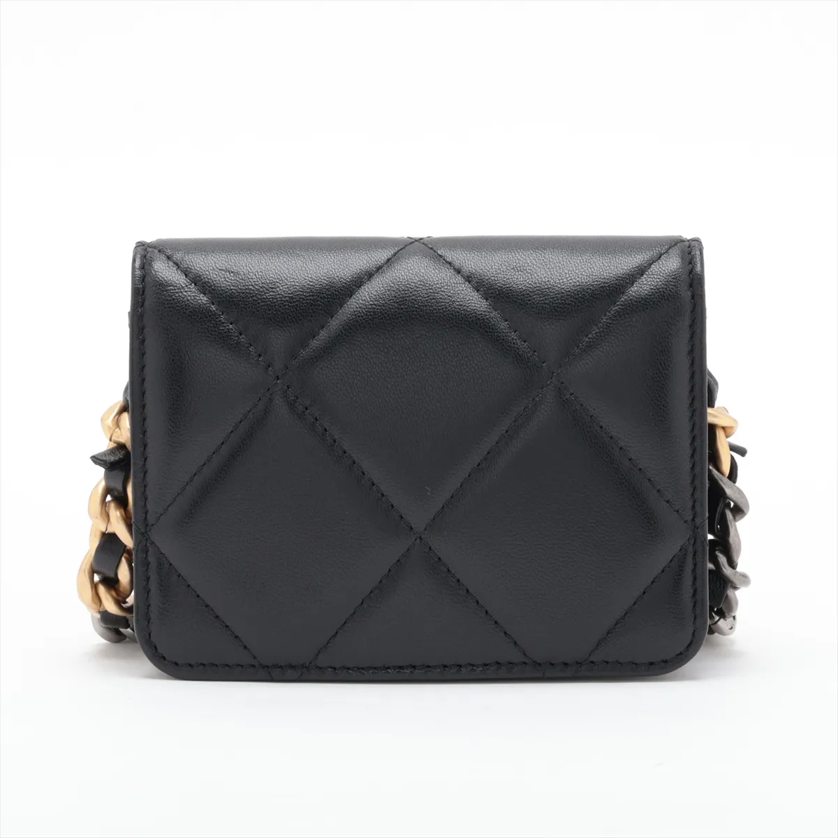 19 Lambskin Waist Pouch Black Gold x Silver Hardware A9EHK9J9 Random Serial Number Sold — view 2