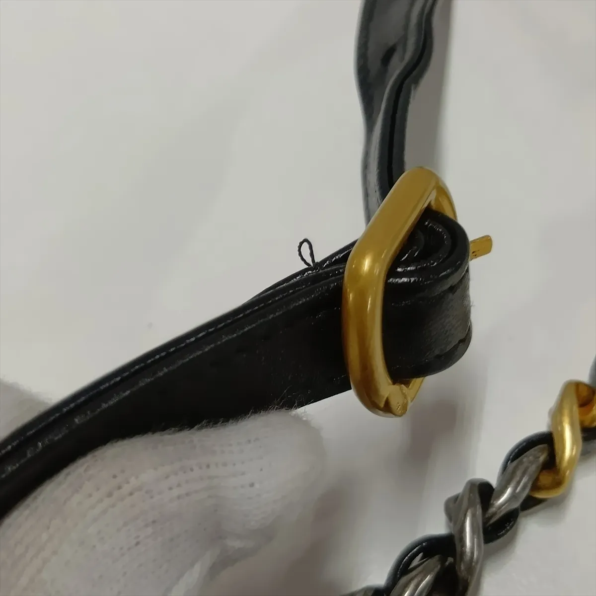 19 Lambskin Waist Pouch Black Gold x Silver Hardware A9EHK9J9 Random Serial Number Sold — view 9