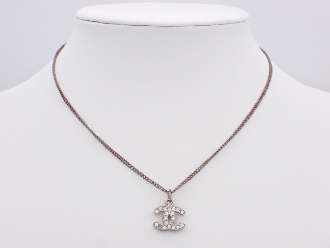 Coco Mark Rhinestone Necklace, Chain approx. 40cm — view 3