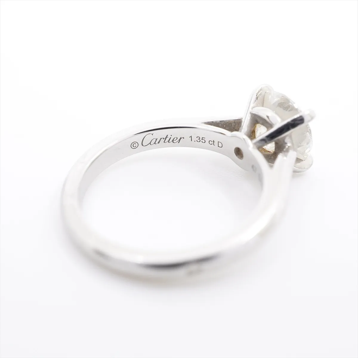 Solitaire 1895 Diamond Ring, Pt950, 4.85g, 1.35 diamonds, DVL263, GIA No. 2171665904. — view 4