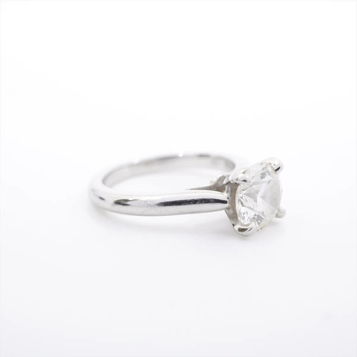 Solitaire 1895 Diamond Ring, Pt950, 4.85g, 1.35 diamonds, DVL263, GIA No. 2171665904. — view 5