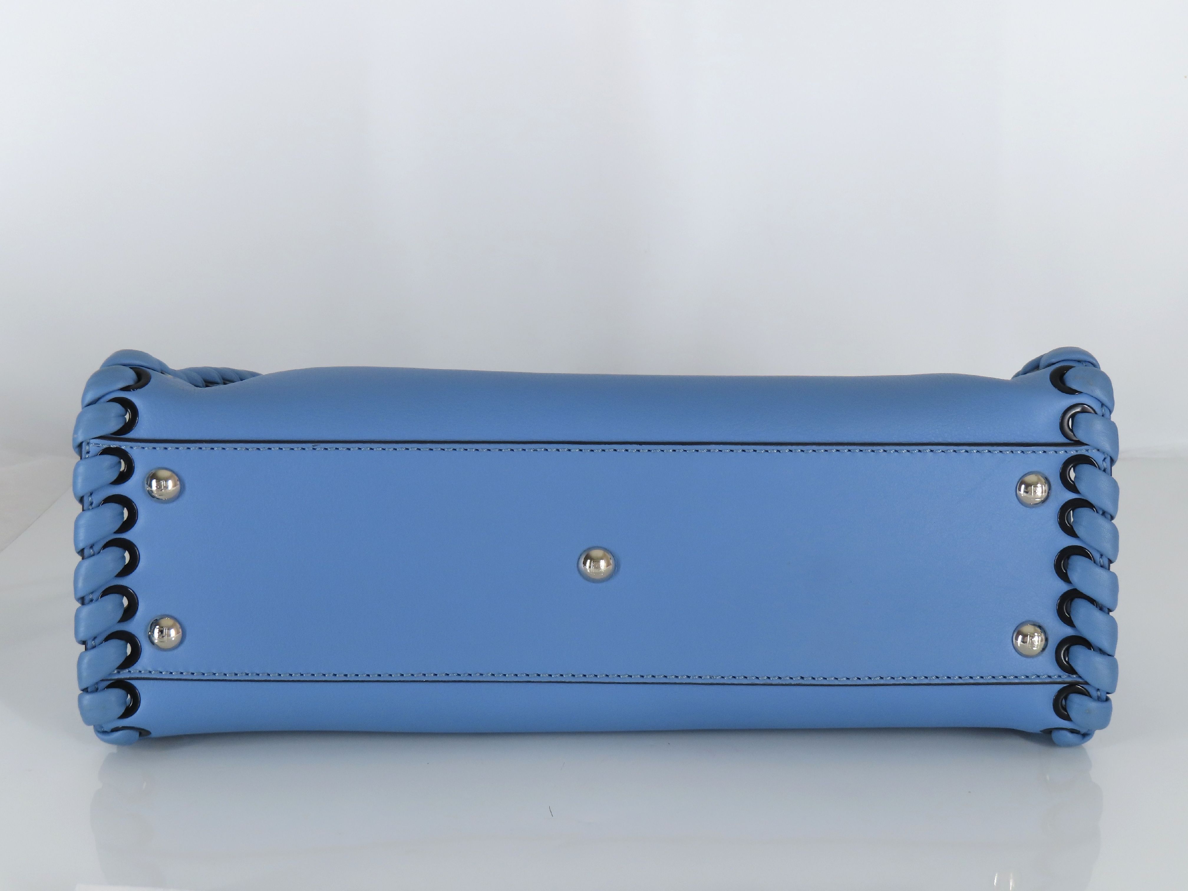 Peekaboo Regular Leather 2-Way Handbag, Blue, 8BN290 (Handbag) — view 7