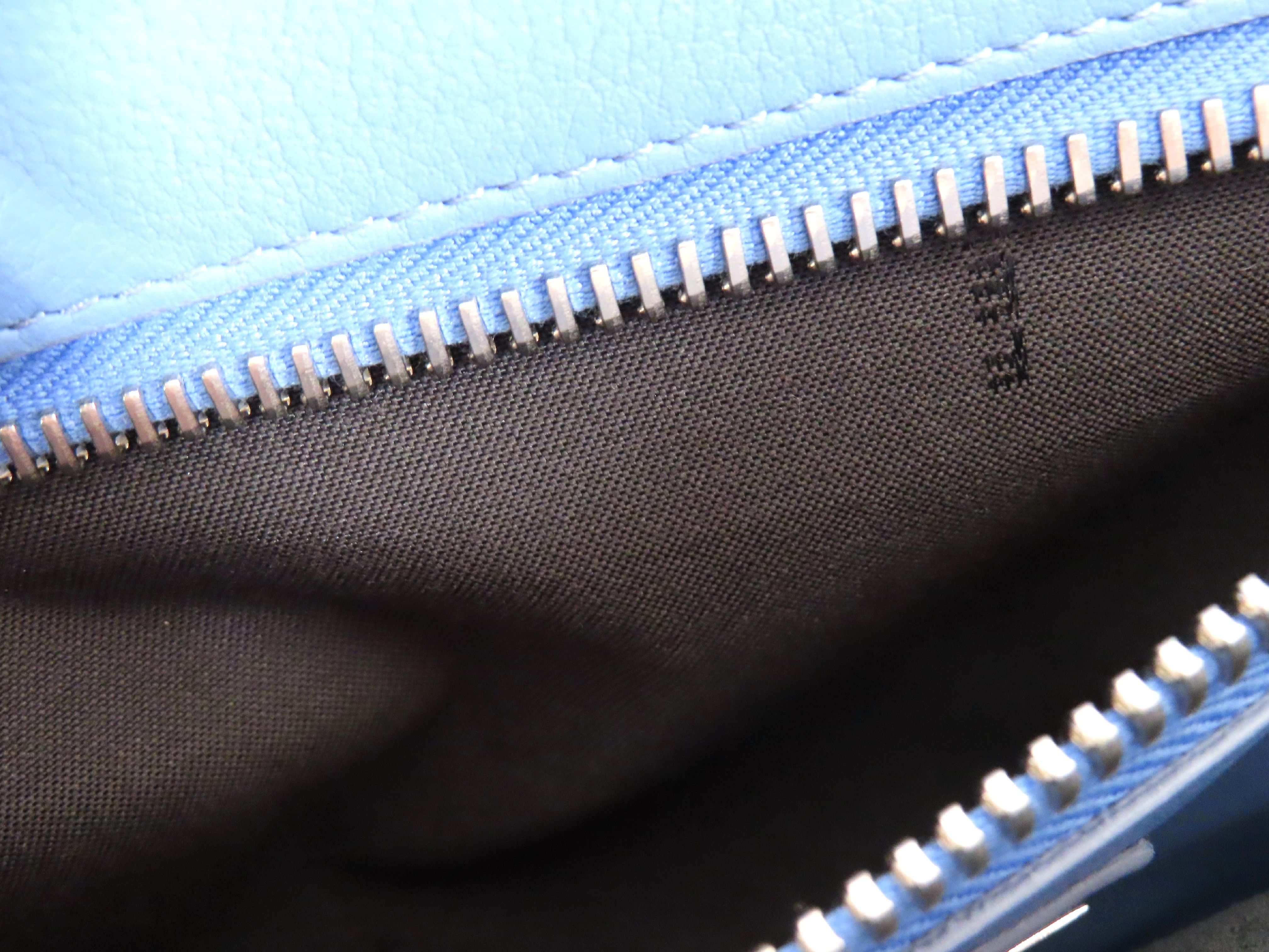 Peekaboo Regular Leather 2-Way Handbag, Blue, 8BN290 (Handbag) — view 9