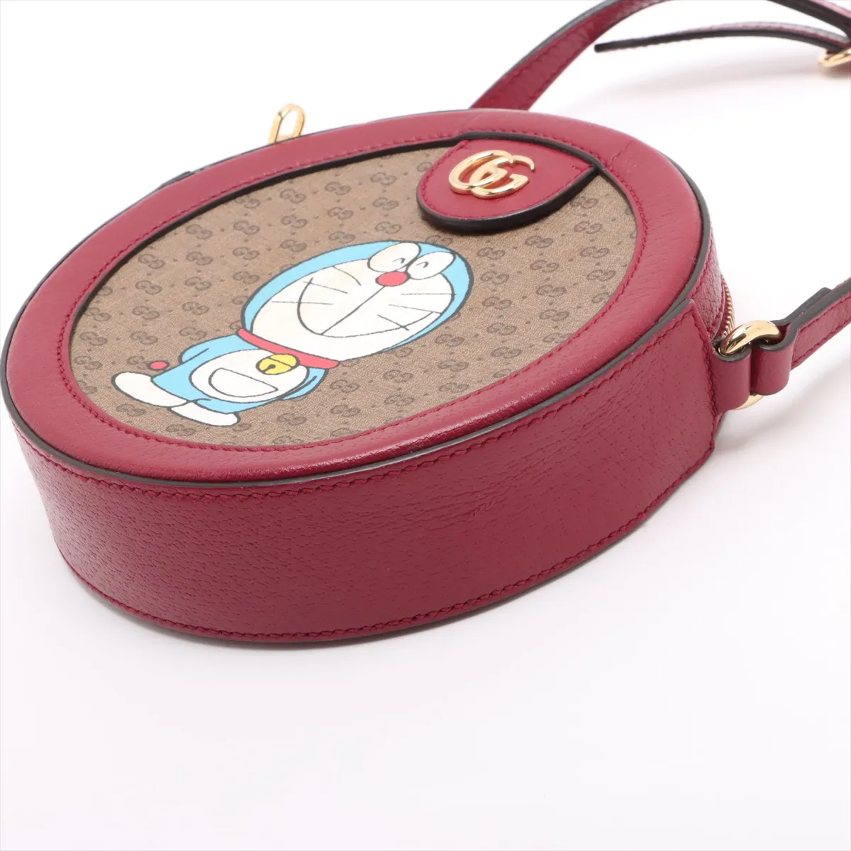 Doraemon x Gucci Mini GG Supreme PVC x Leather Shoulder Bag Red 625216 — view 3