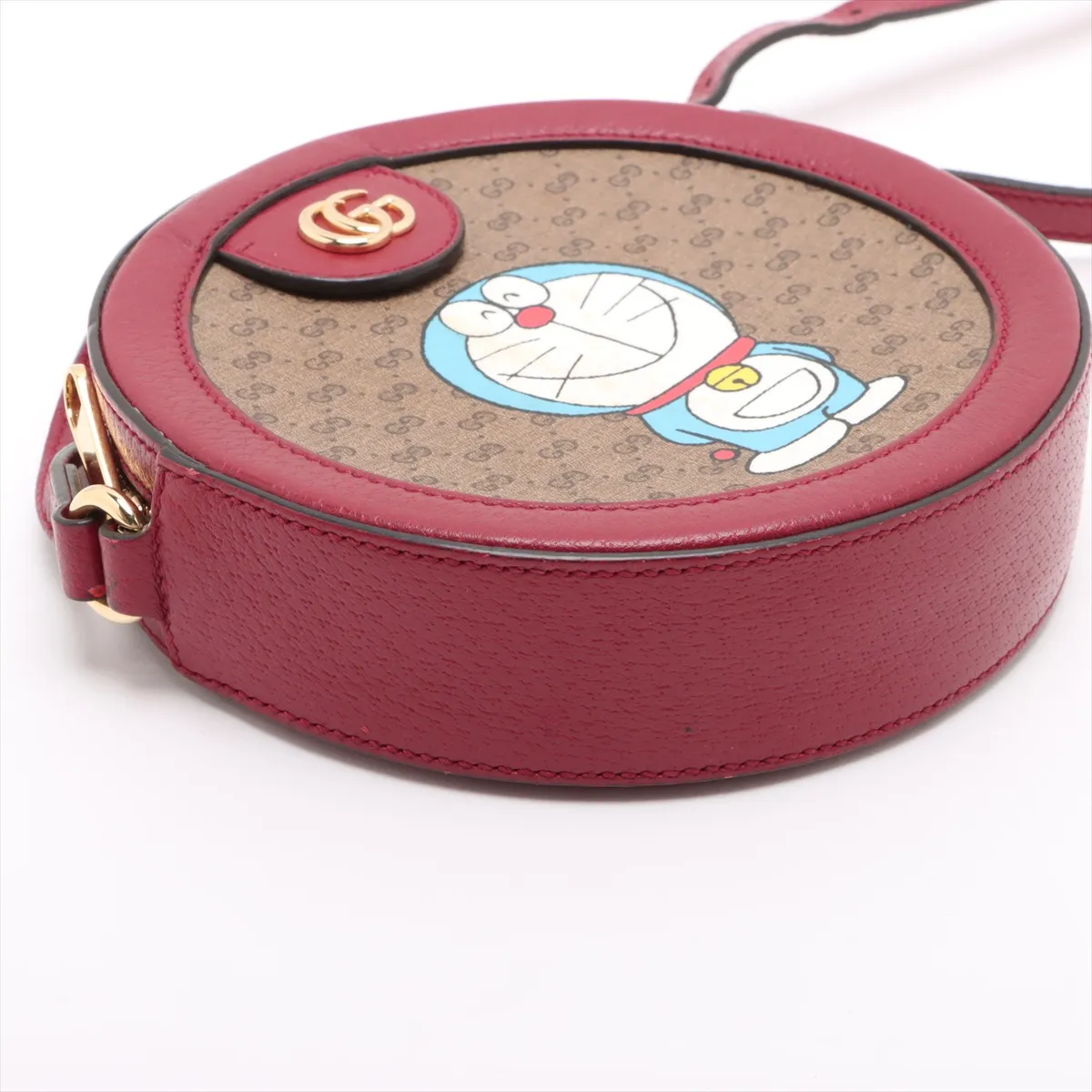 Doraemon x Gucci Mini GG Supreme PVC x Leather Shoulder Bag Red 625216 — view 4