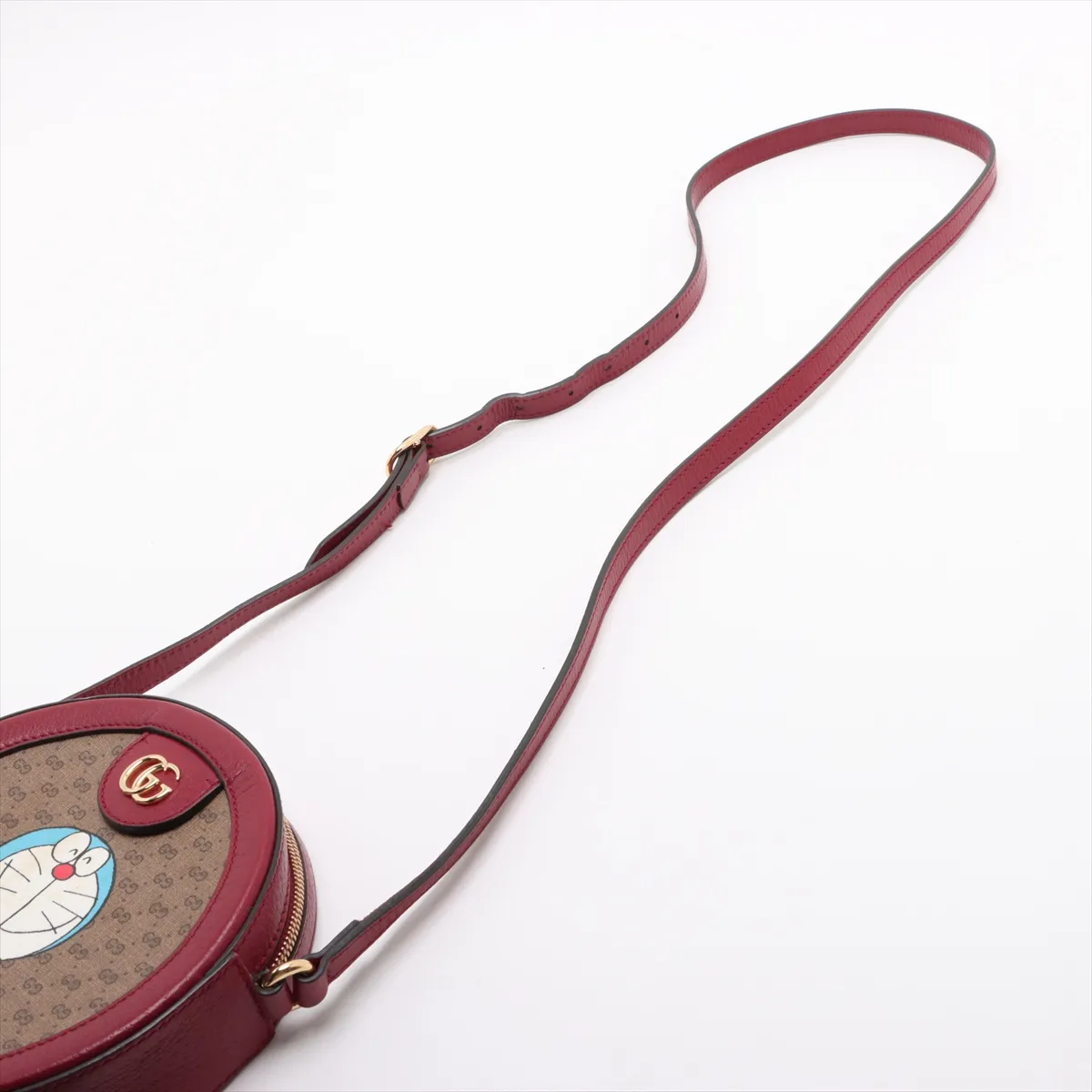 Doraemon x Gucci Mini GG Supreme PVC x Leather Shoulder Bag Red 625216 — view 5