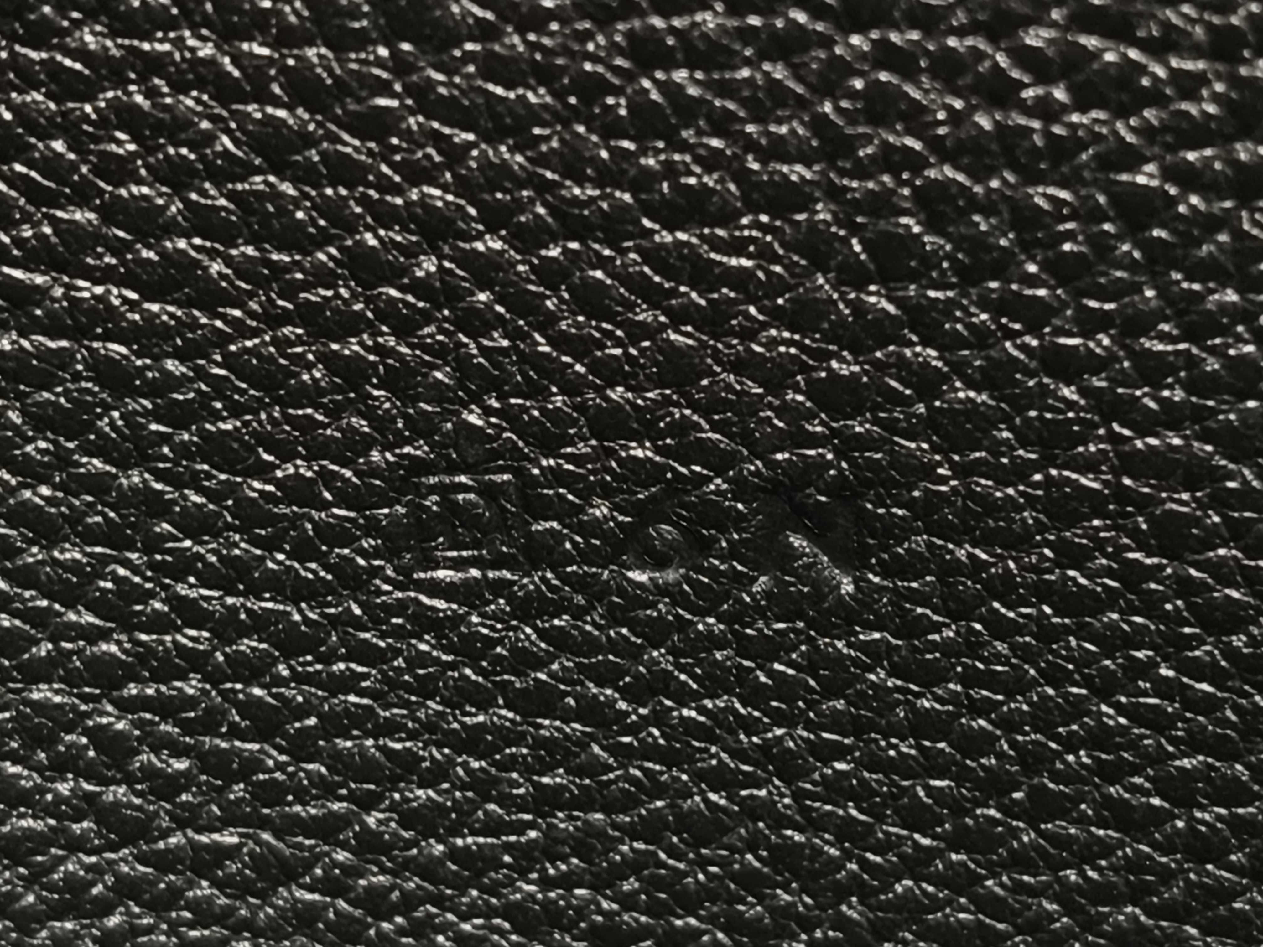 Dogon Leather Bi-fold Long Wallet, Black, with Stamp, Bill Compartment — view 13
