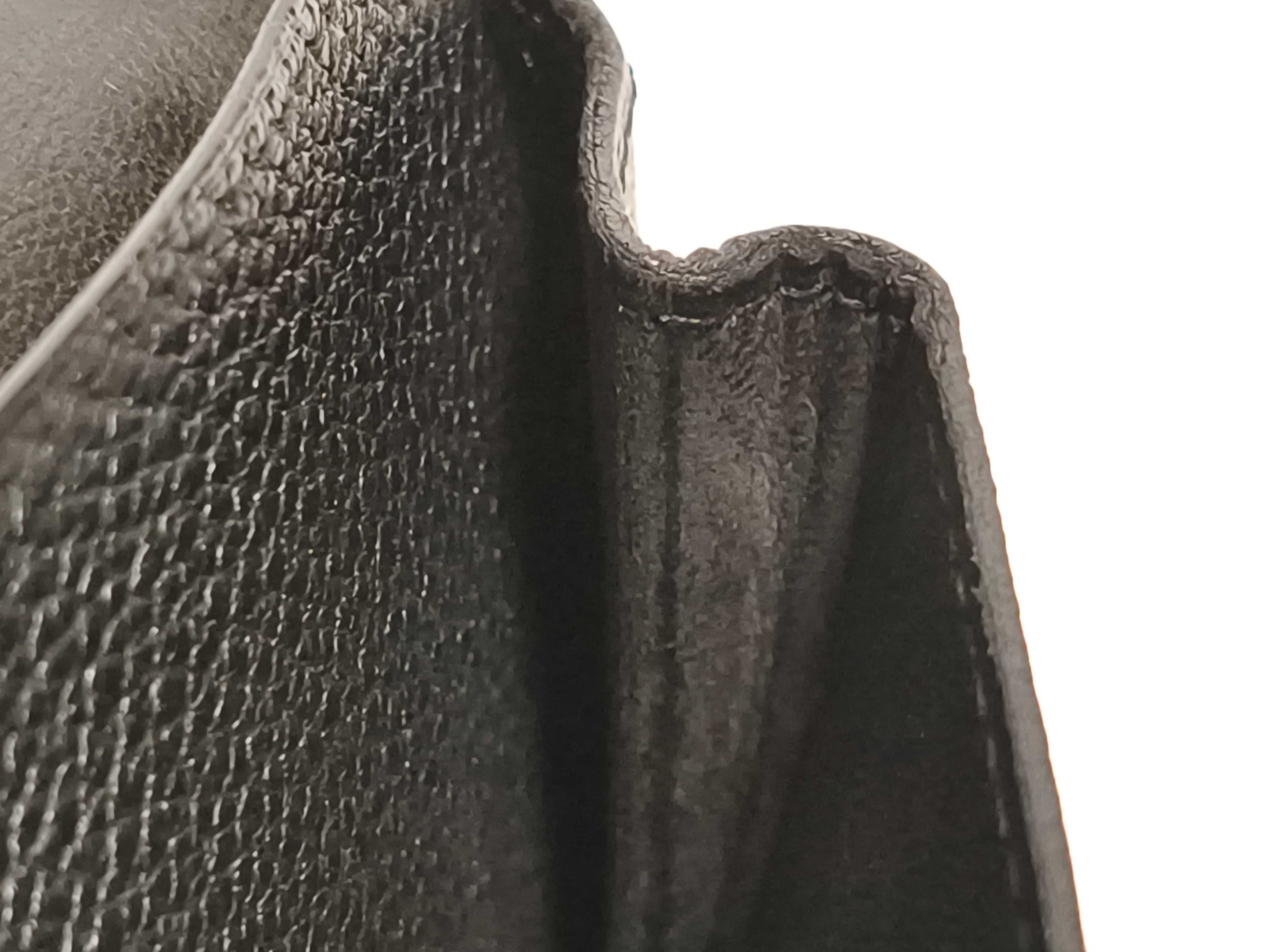 Dogon Leather Bi-fold Long Wallet, Black, with Stamp, Bill Compartment — view 9