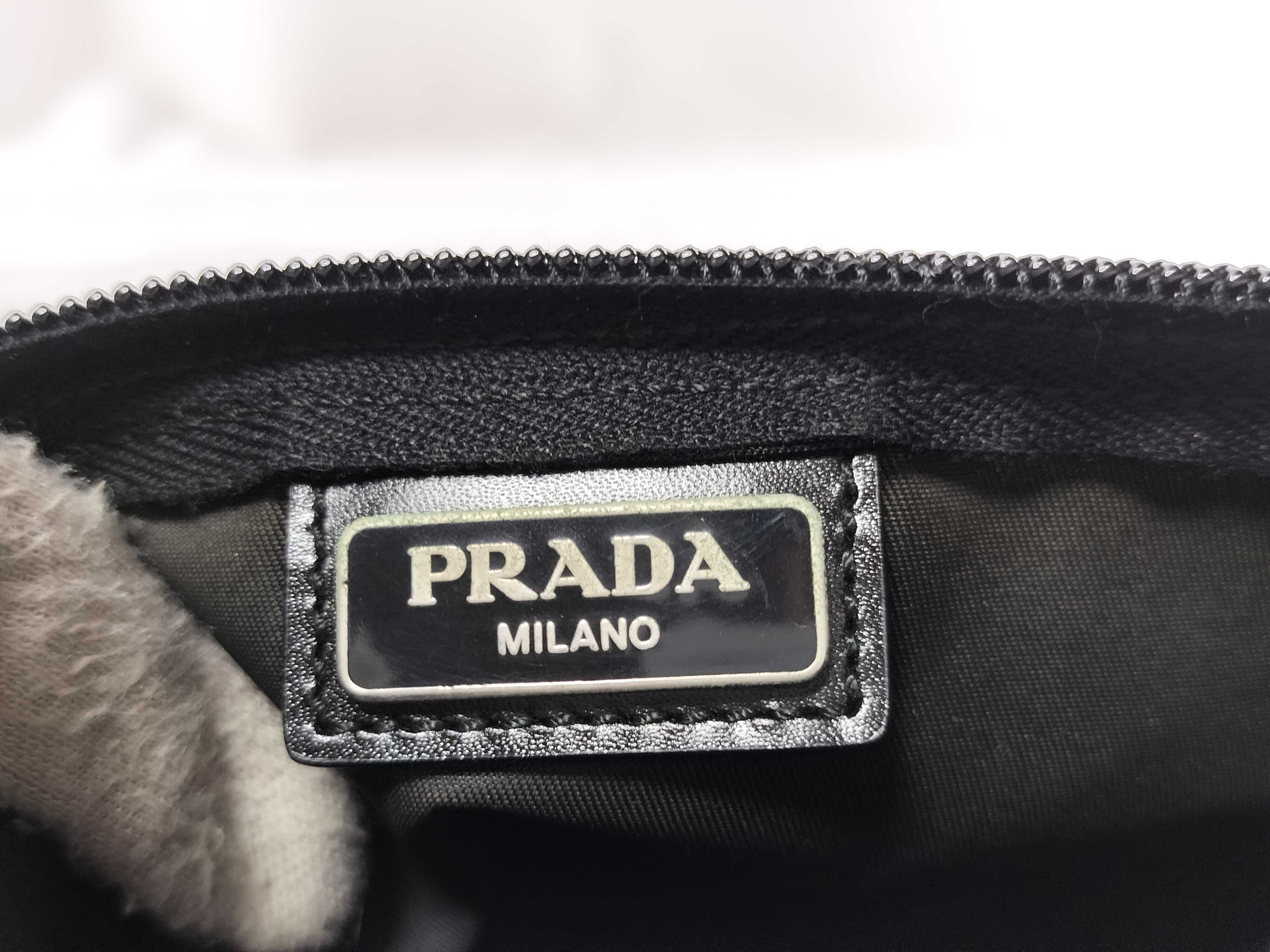 Nylon Triangle Logo Pouch — view 8