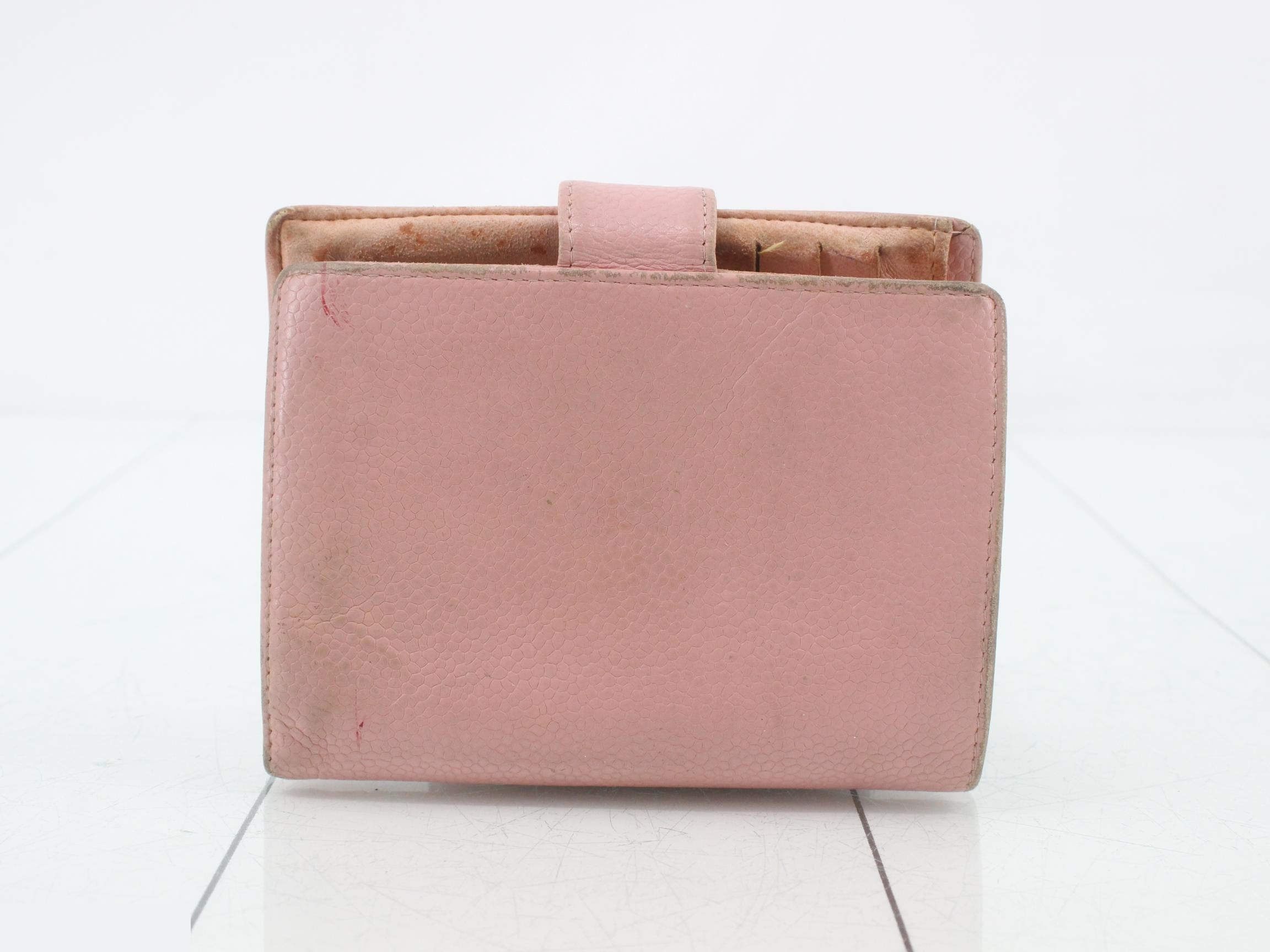 Caviar leather folding wallet — view 2