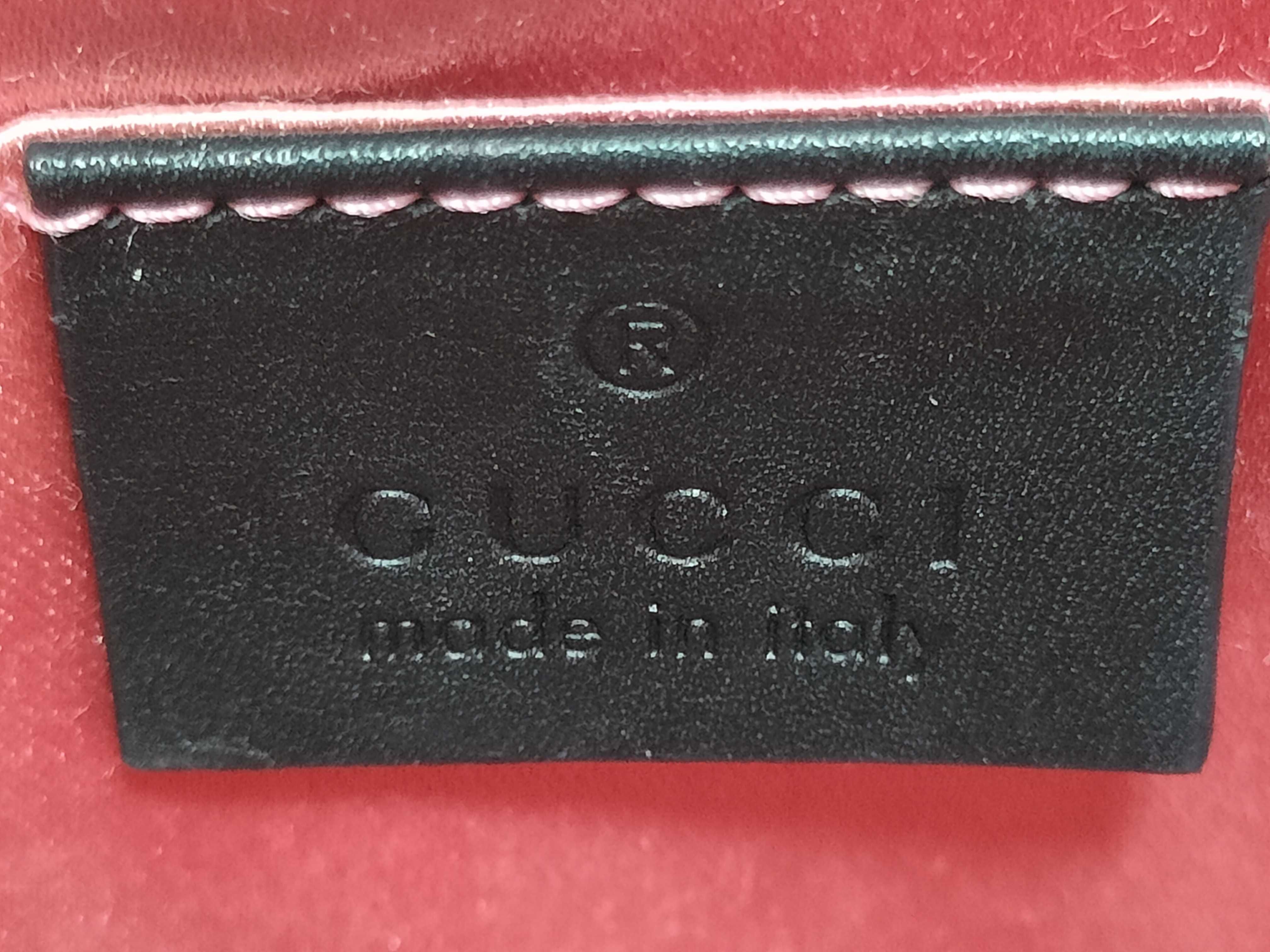 ID- GG Marmont velour x cow skin chain shoulder bag Black 447632 Shoulder bag — view 13