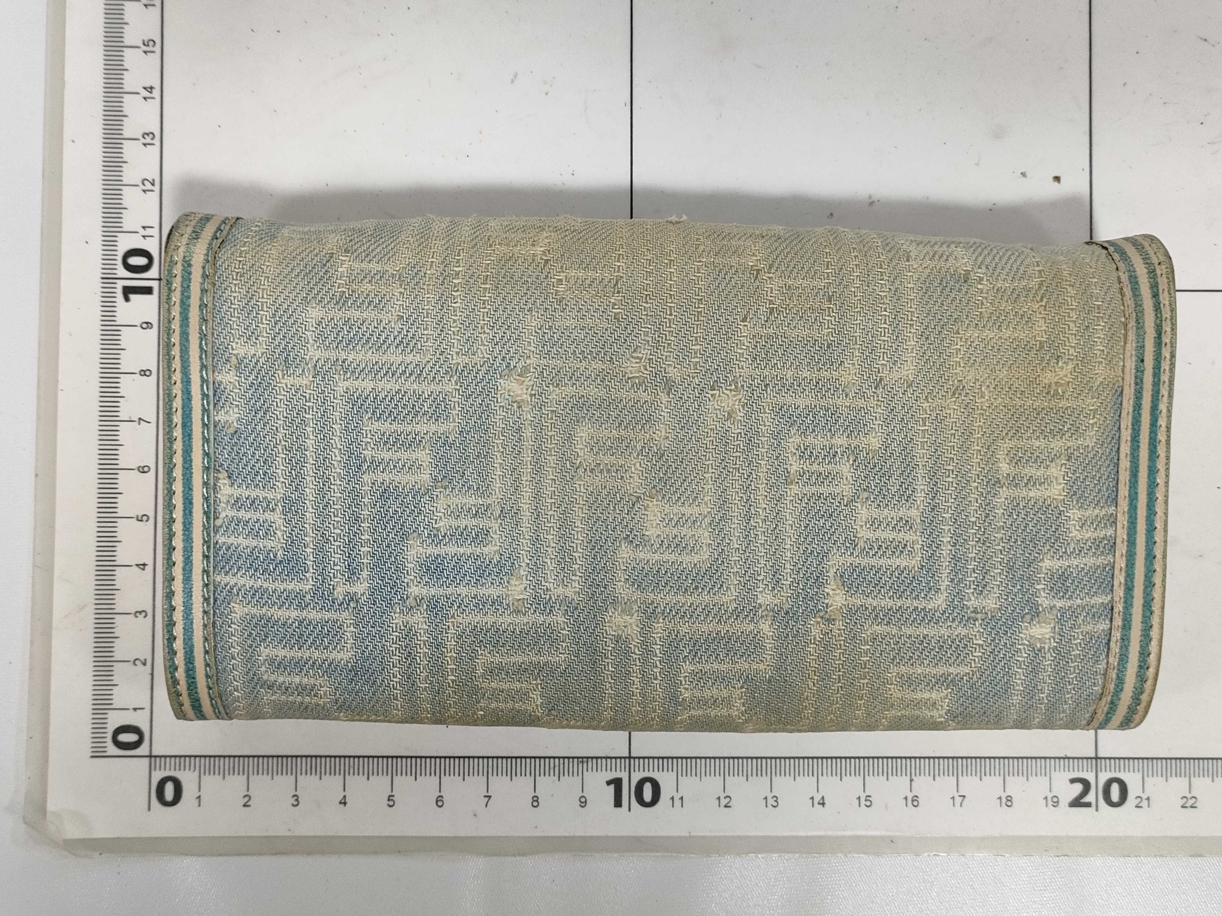 Mamma Long Wallet, Denim, Zucca Pattern — view 2