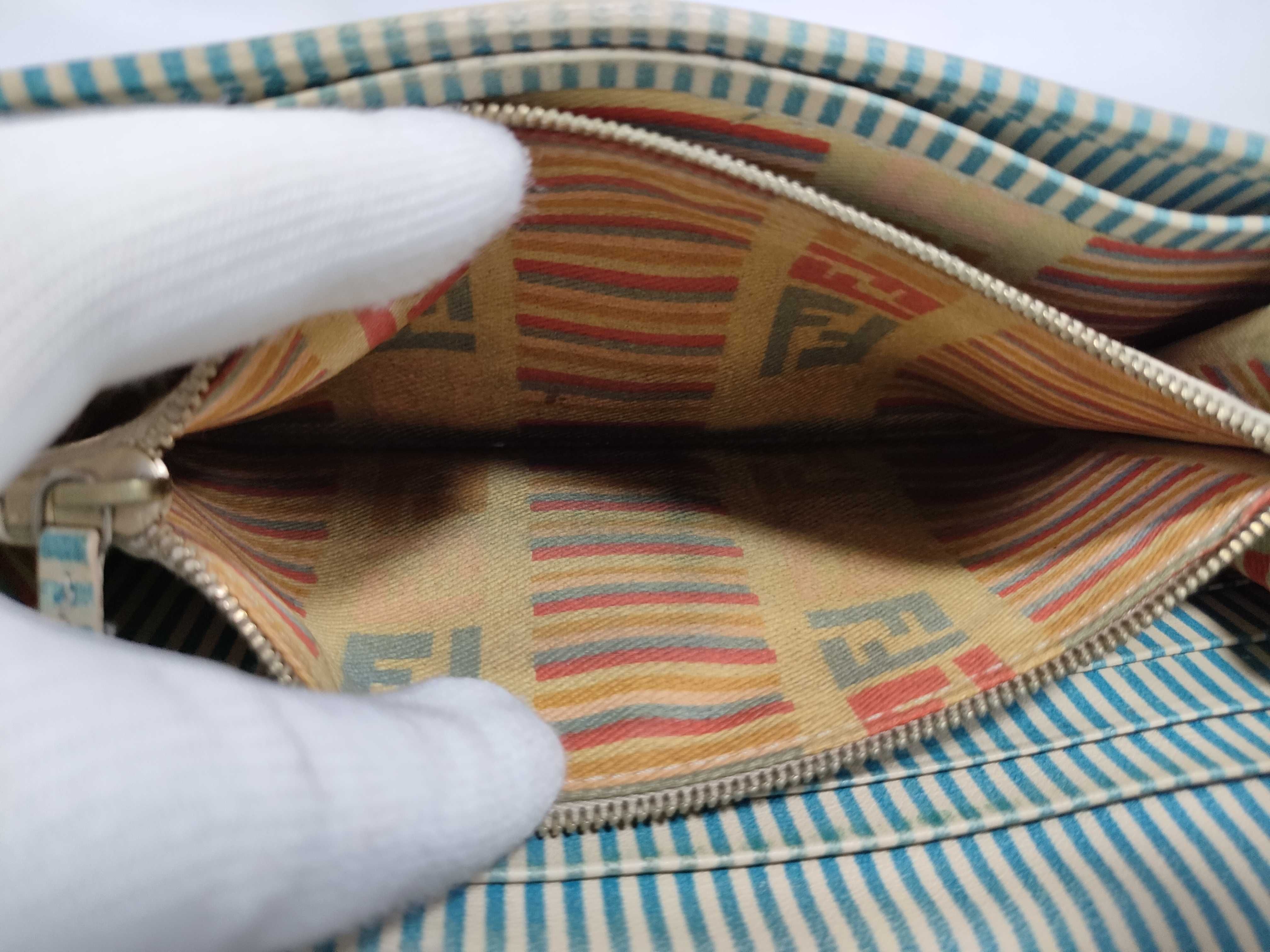 Mamma Long Wallet, Denim, Zucca Pattern — view 11