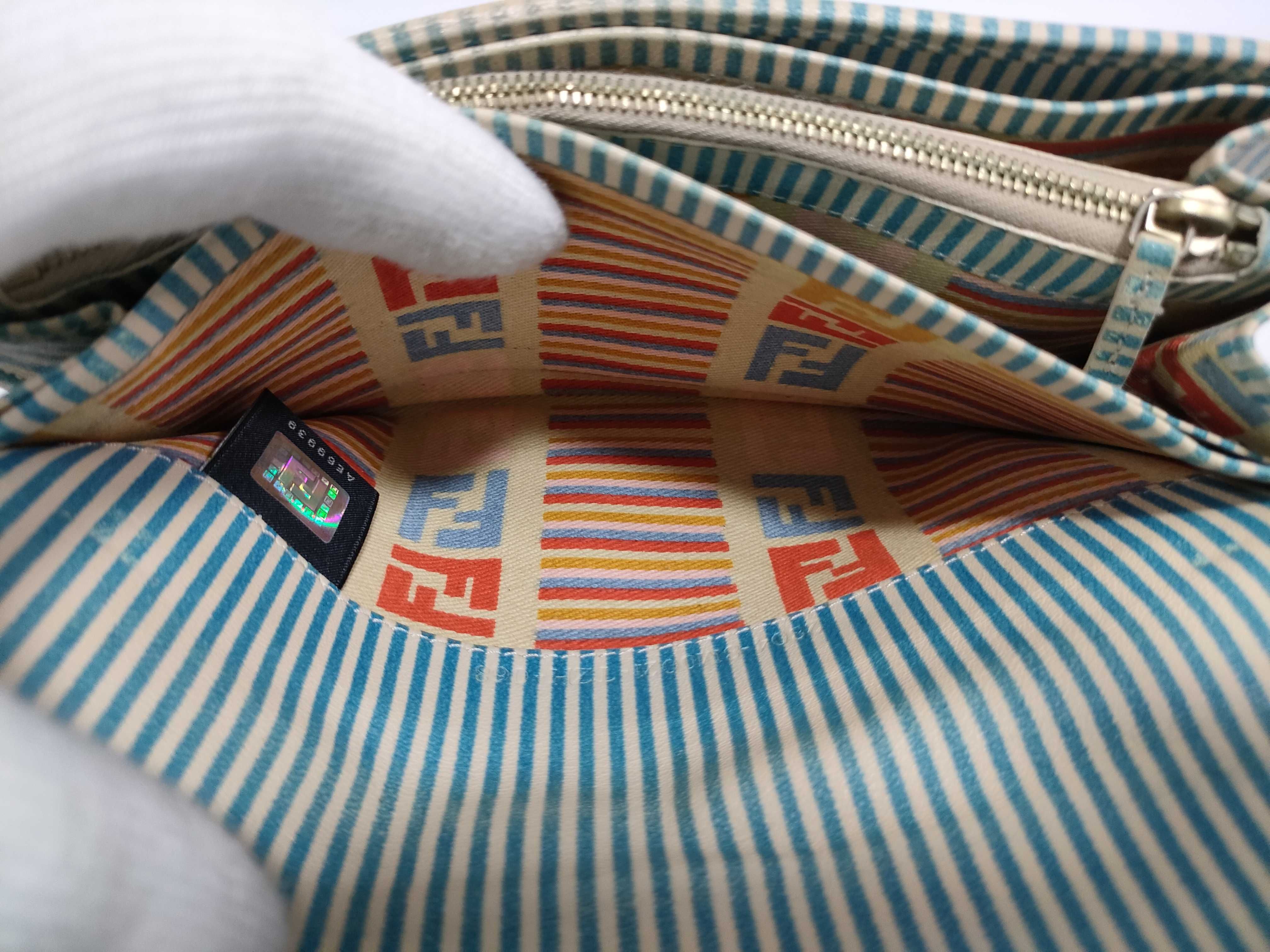 Mamma Long Wallet, Denim, Zucca Pattern — view 13