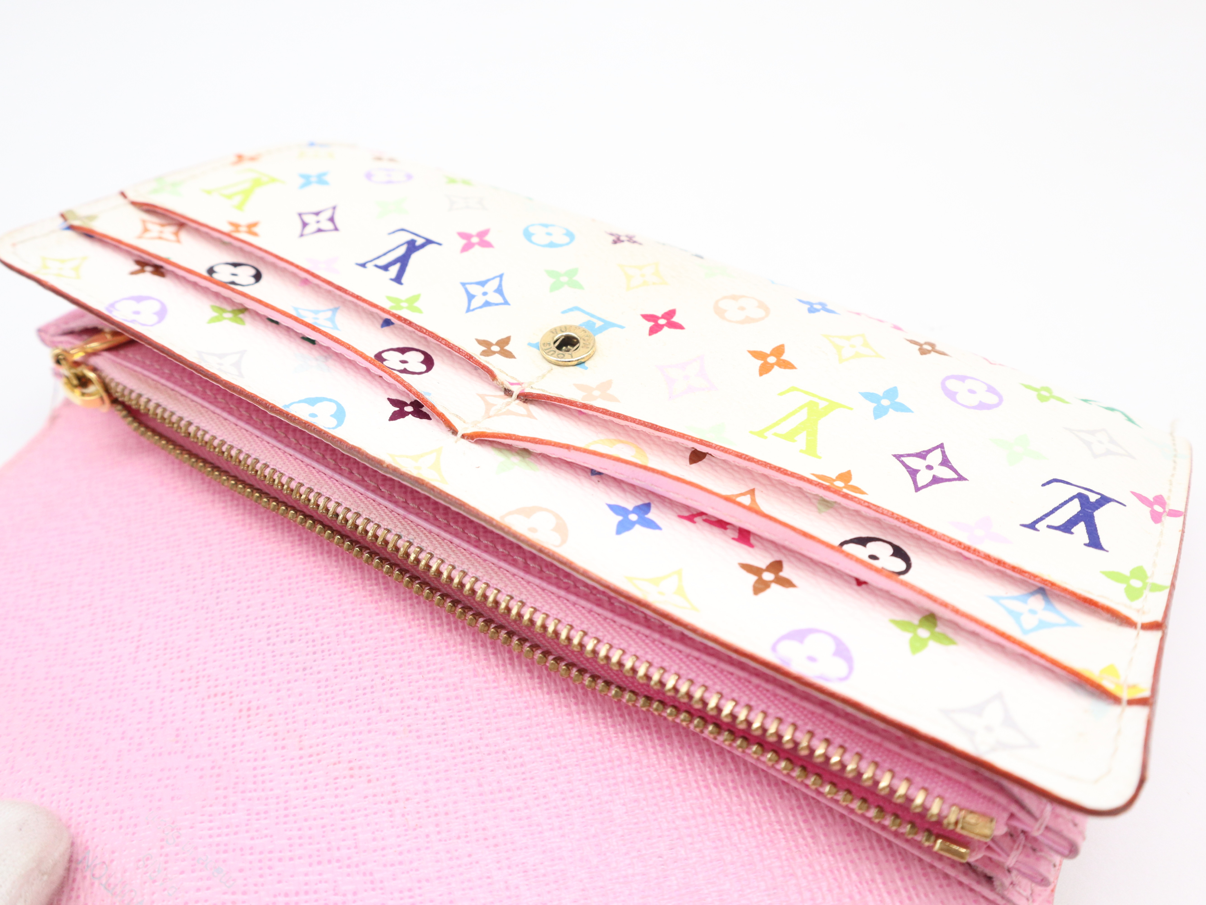 M93744 Monogram Multicolor Portefeuille Sarah Blanc Wallet — view 12