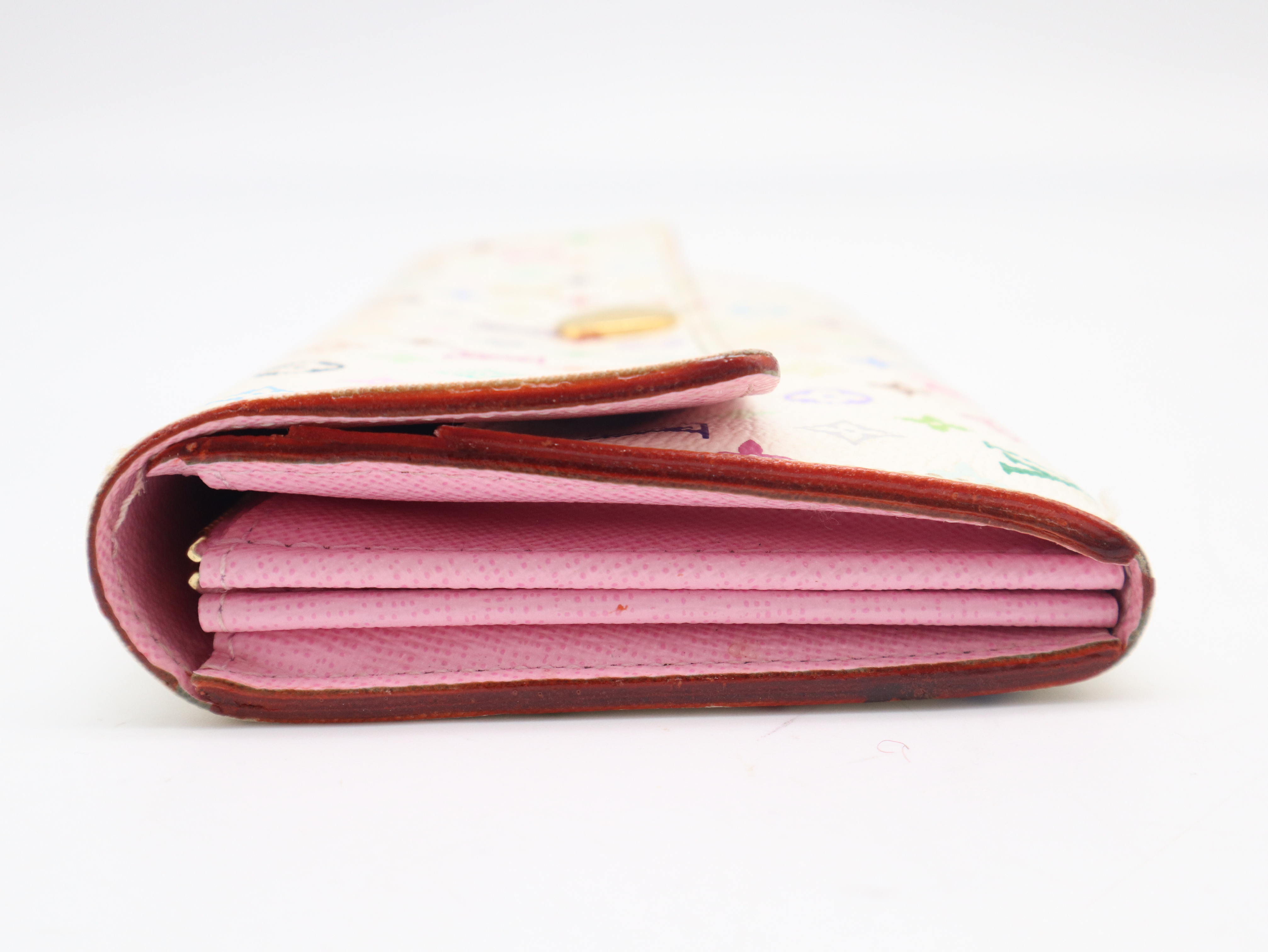 M93744 Monogram Multicolor Portefeuille Sarah Blanc Wallet — view 6