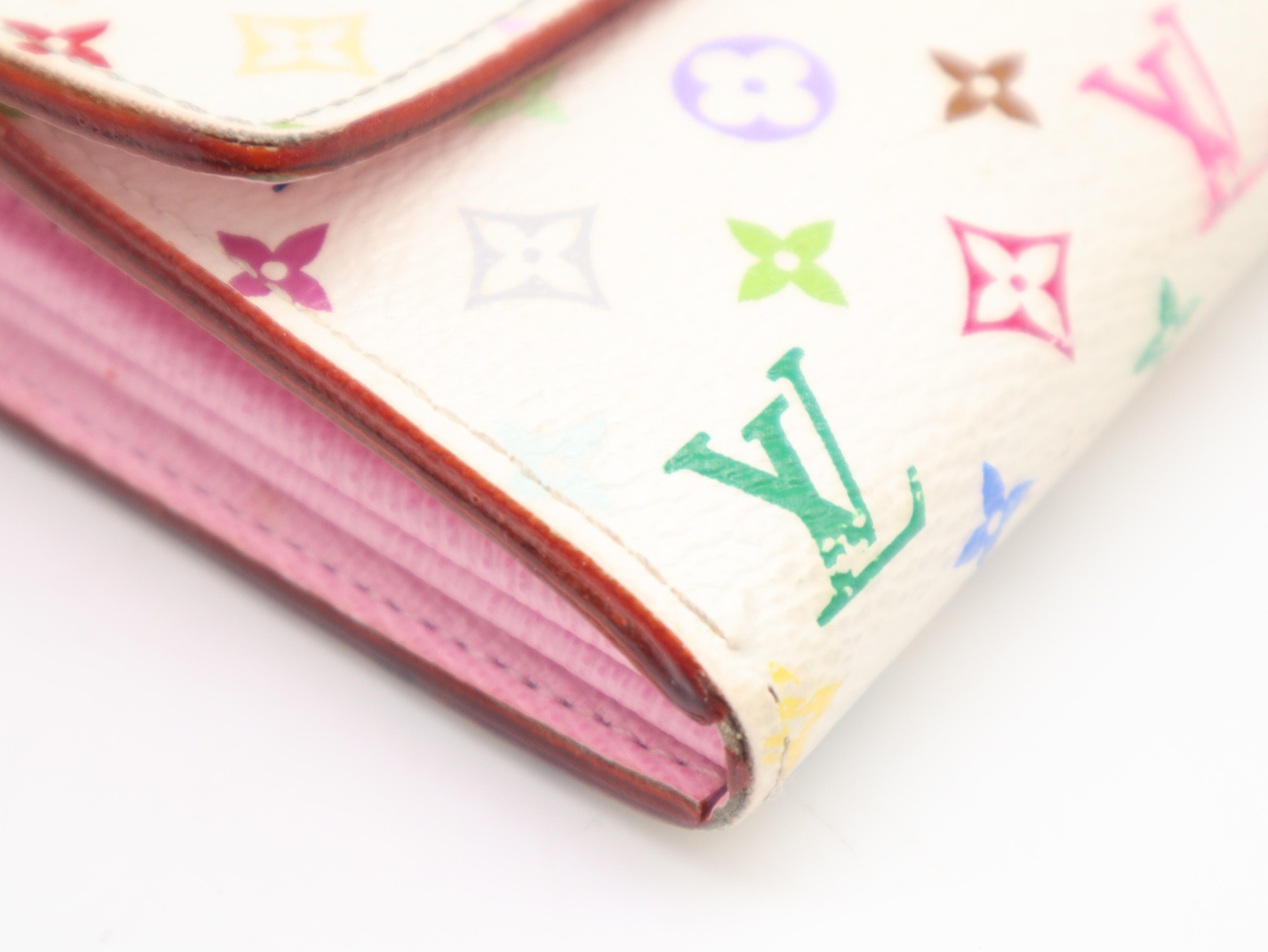 M93744 Monogram Multicolor Portefeuille Sarah Blanc Wallet — view 7