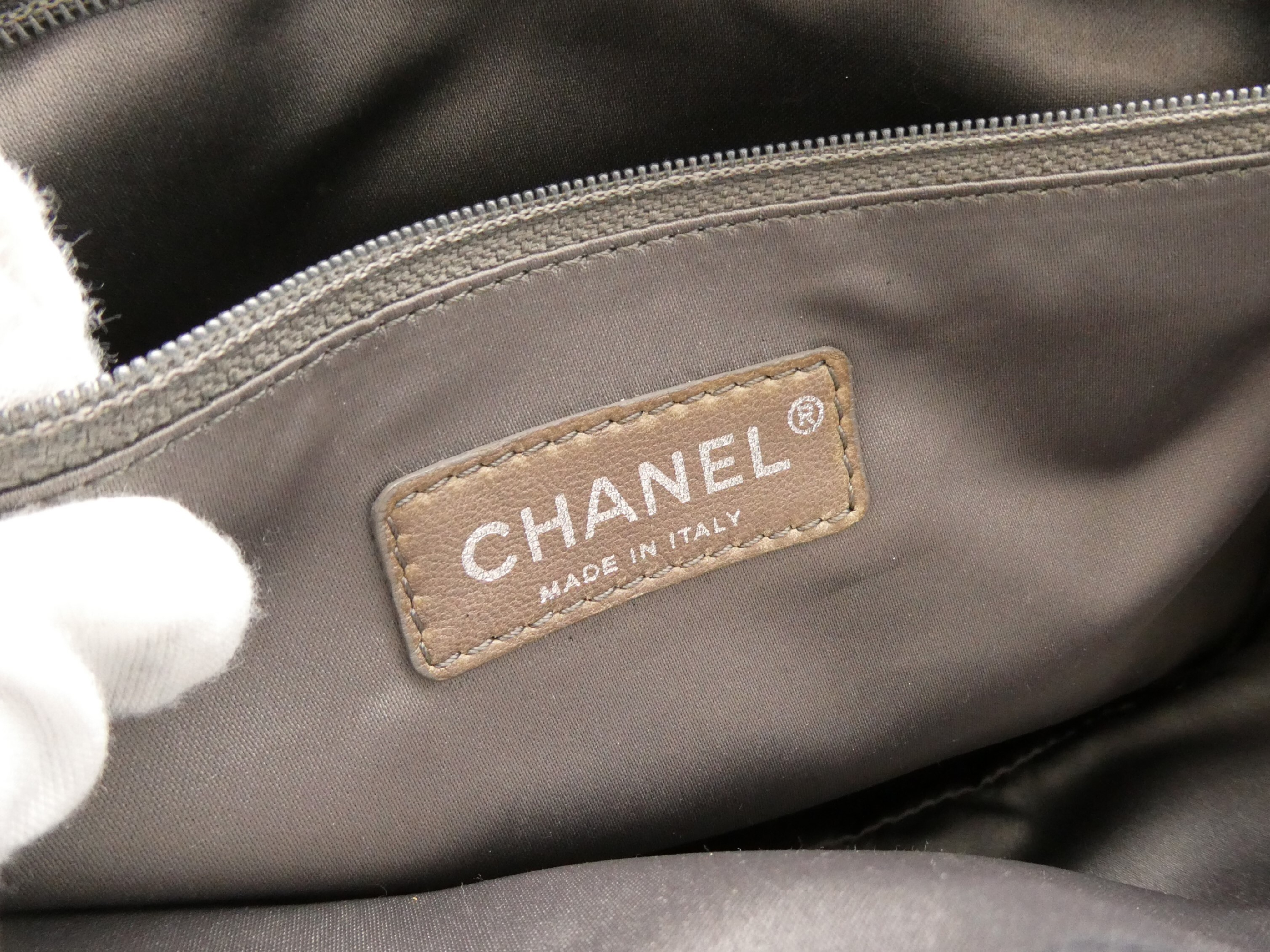 Matelassé Coated Canvas Coco Mark Double Chain Shoulder Bag — view 8