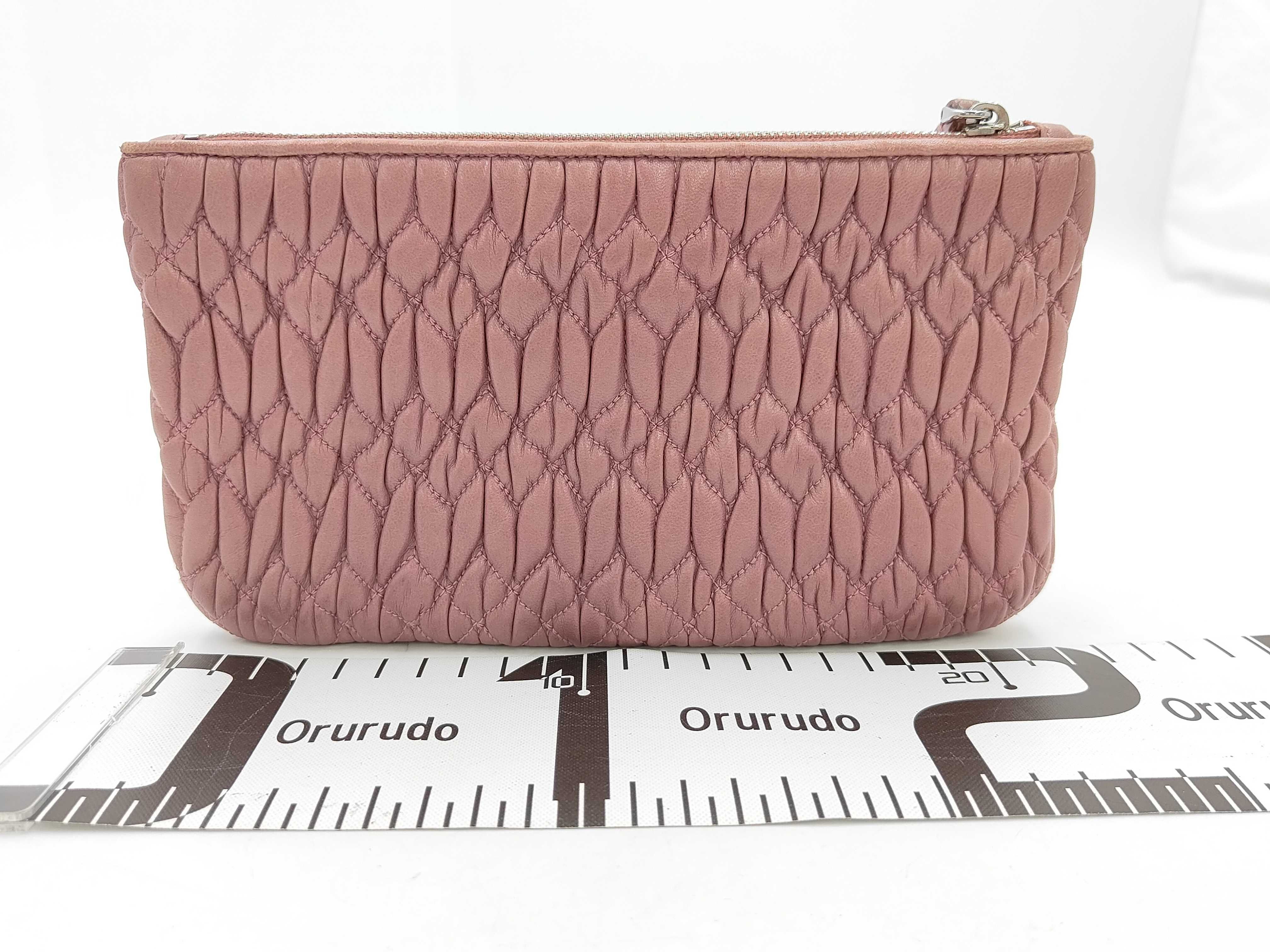 Matelassé Leather Pouch — view 2
