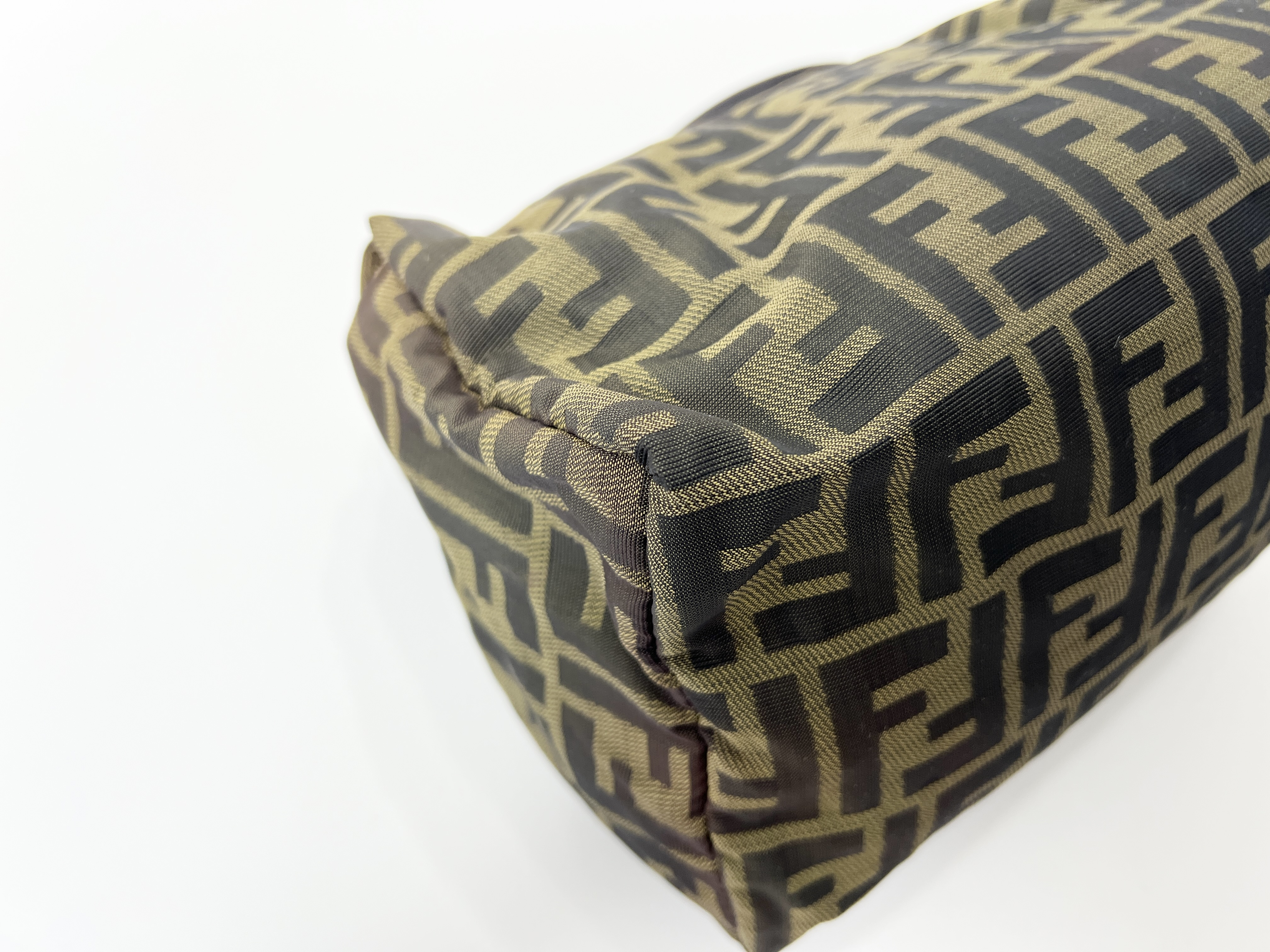 Zucca Canvas Leather Accessory Pouch Handbag — view 8